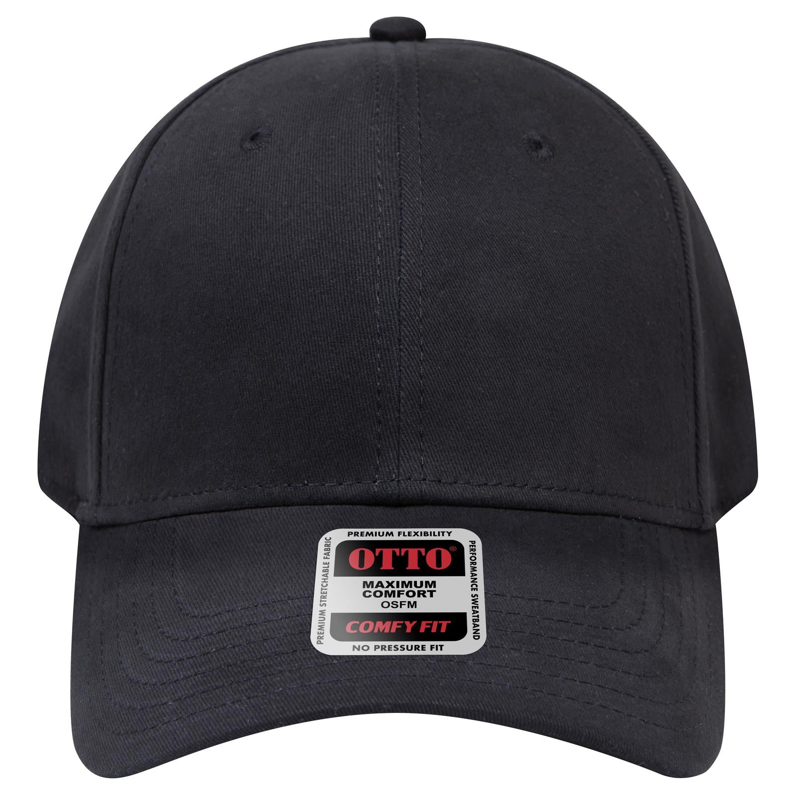 Right View of 003 - Black OTTO CAP "OTTO COMFY FIT" 6 Panel Low Profile Baseball Cap