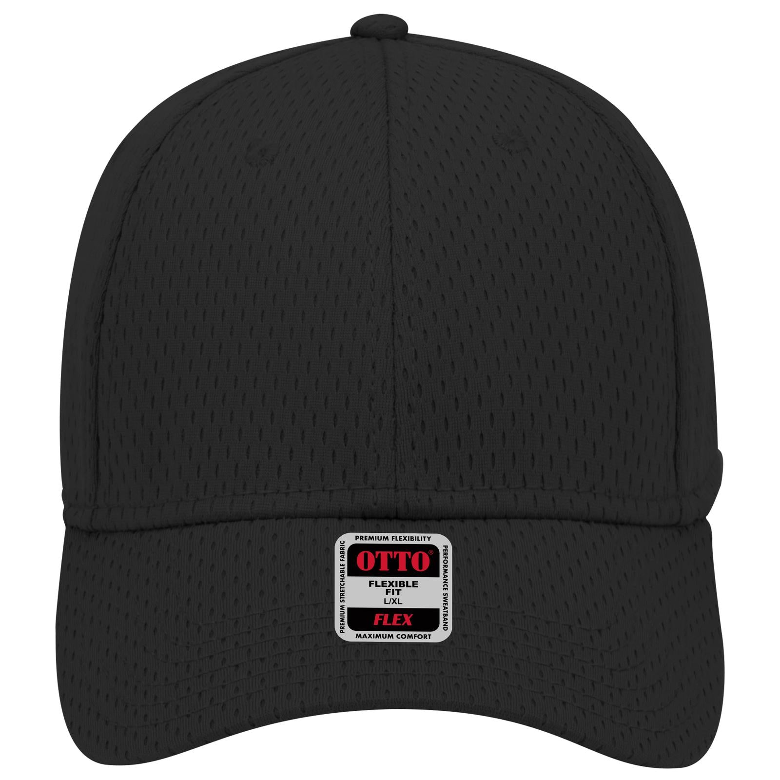 Right View of 003 - Black OTTO CAP "OTTO FLEX" Fitted 6 Panel Low Profile Baseball Cap
