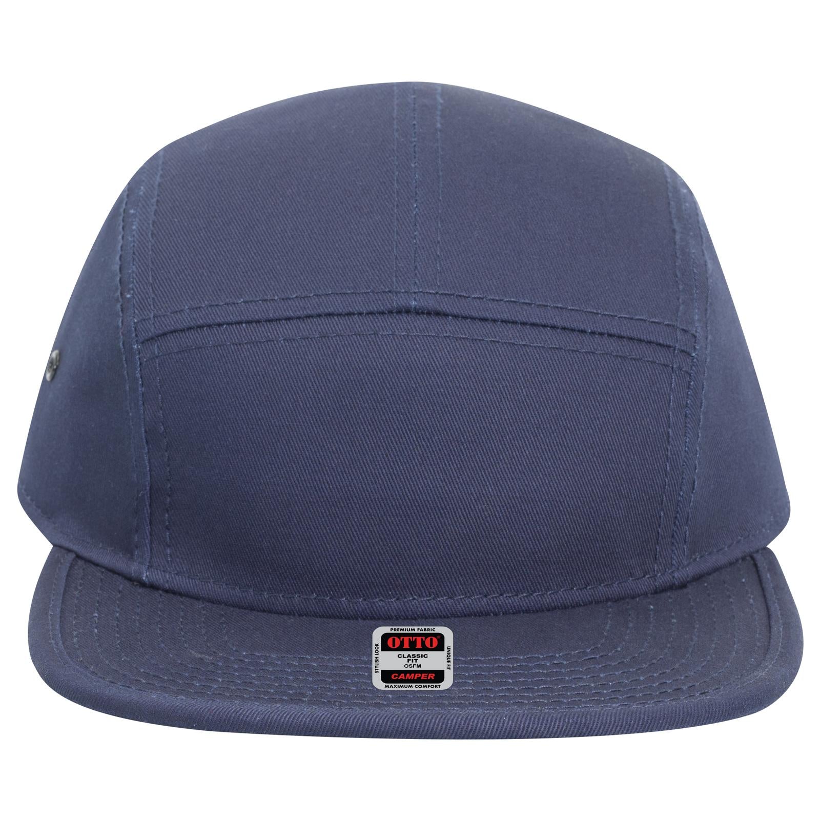 Right View of 004 - Navy OTTO CAP 5 Panel Camper Hat