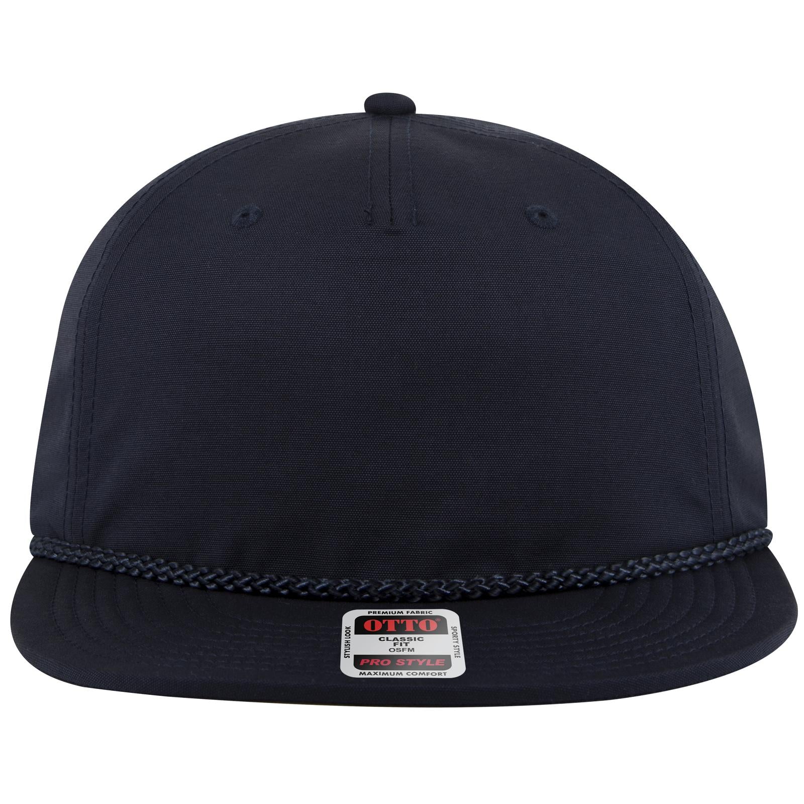 Right View of 004 - Navy OTTO CAP 5 Panel Pro Style Baseball Cap
