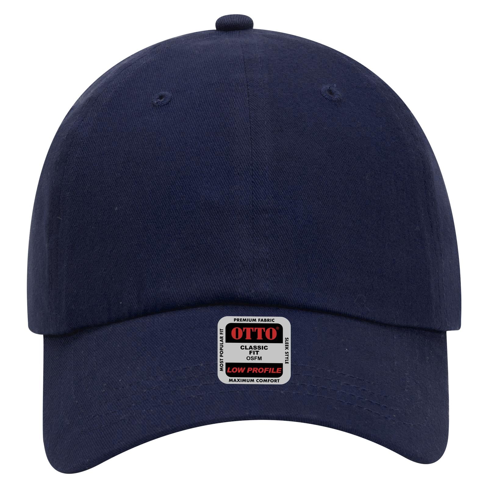 Right View of 004 - Navy OTTO CAP 6 Panel Low Profile Baseball Cap