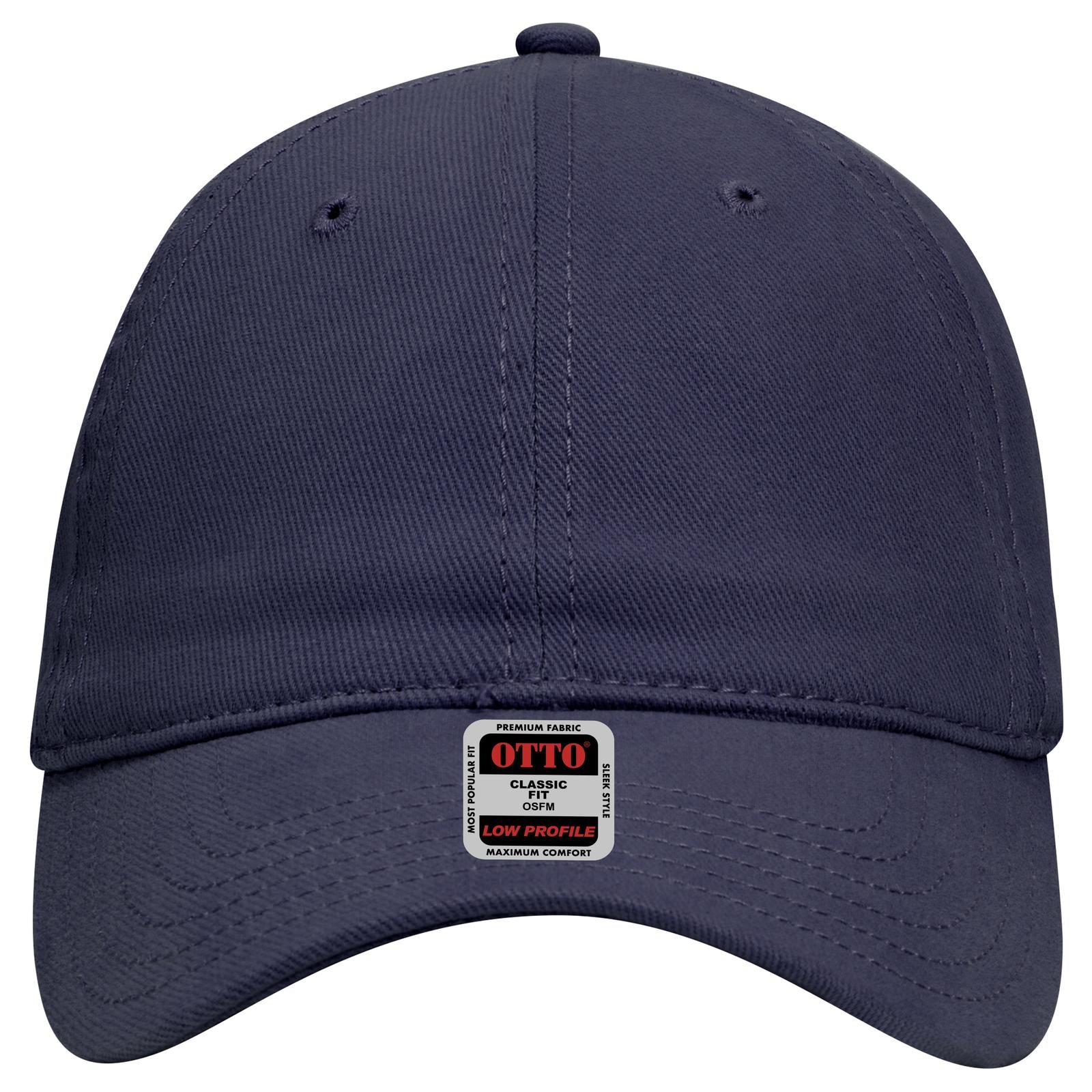 Right View of 004 - Navy OTTO CAP 6 Panel Low Profile Baseball Cap