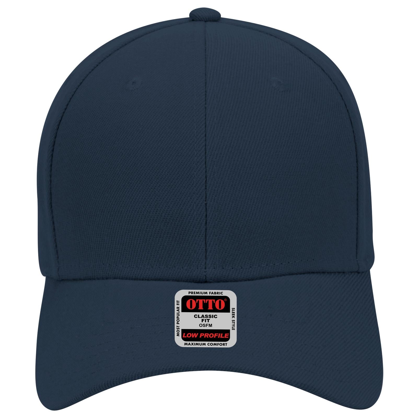 Right View of 004 - Navy OTTO CAP 6 Panel Low Profile Baseball Cap