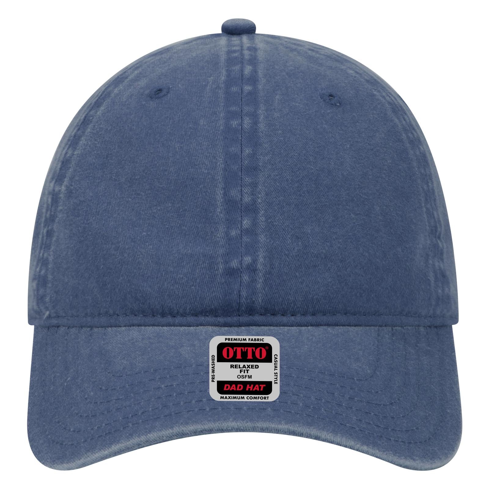 Right View of 004 - Navy OTTO CAP 6 Panel Low Profile Dad Hat