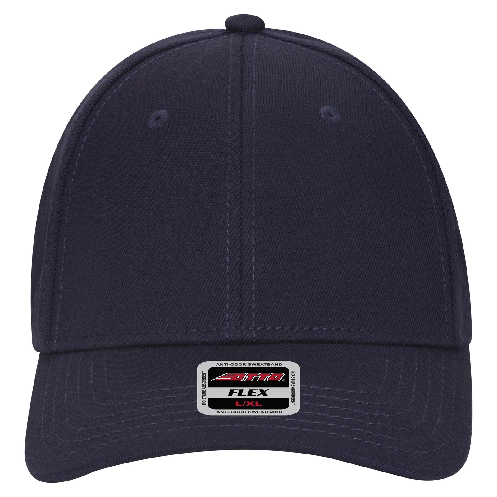 Right View of 004 - Navy OTTO CAP "OTTO FLEX" Fitted 6 Panel Low Profile Baseball Cap