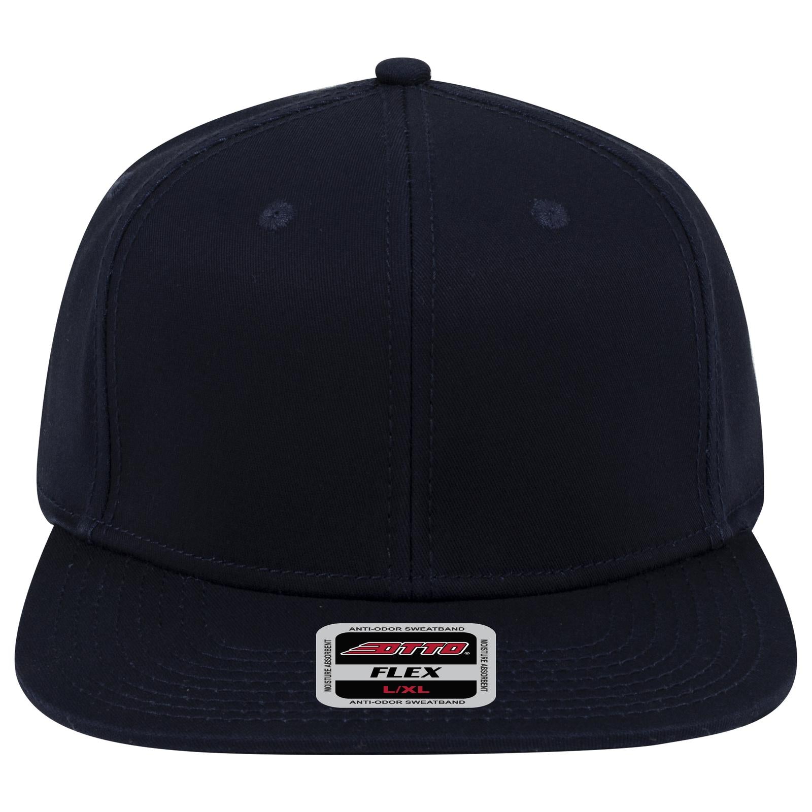 Right View of 004 - Navy OTTO CAP "OTTO FLEX" Fitted 6 Panel Mid Profile Baseball Cap