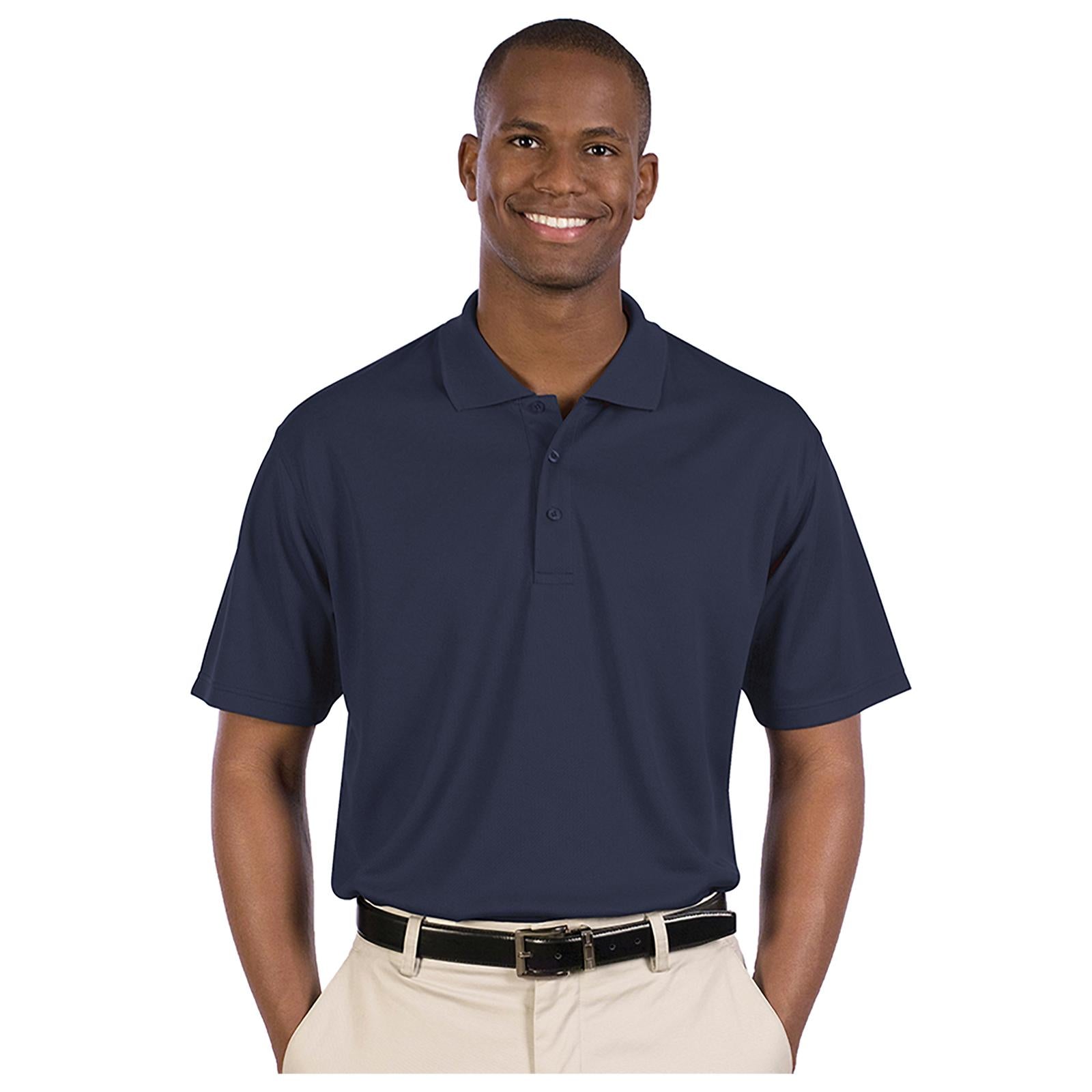 Front View of 004 - Navy OTTO Men's Performance Sport Shirt