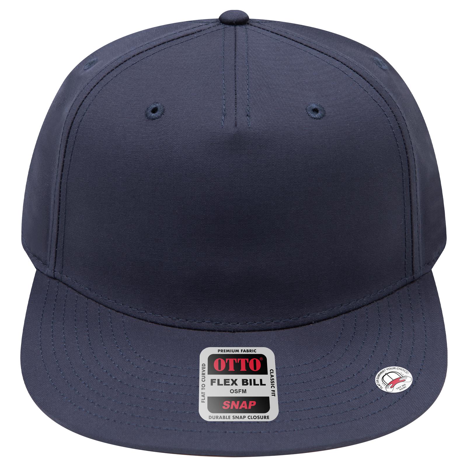 Right View of 004B - Nvy OTTO CAP "OTTO SNAP" 5 Panel Pro Style Snapback Hat