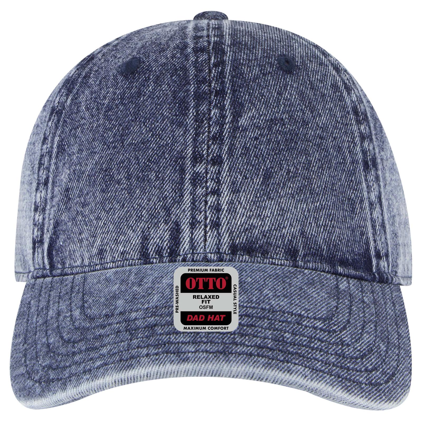 Right View of 004D - Deep Navy OTTO CAP 6 Panel Low Profile Dad Hat