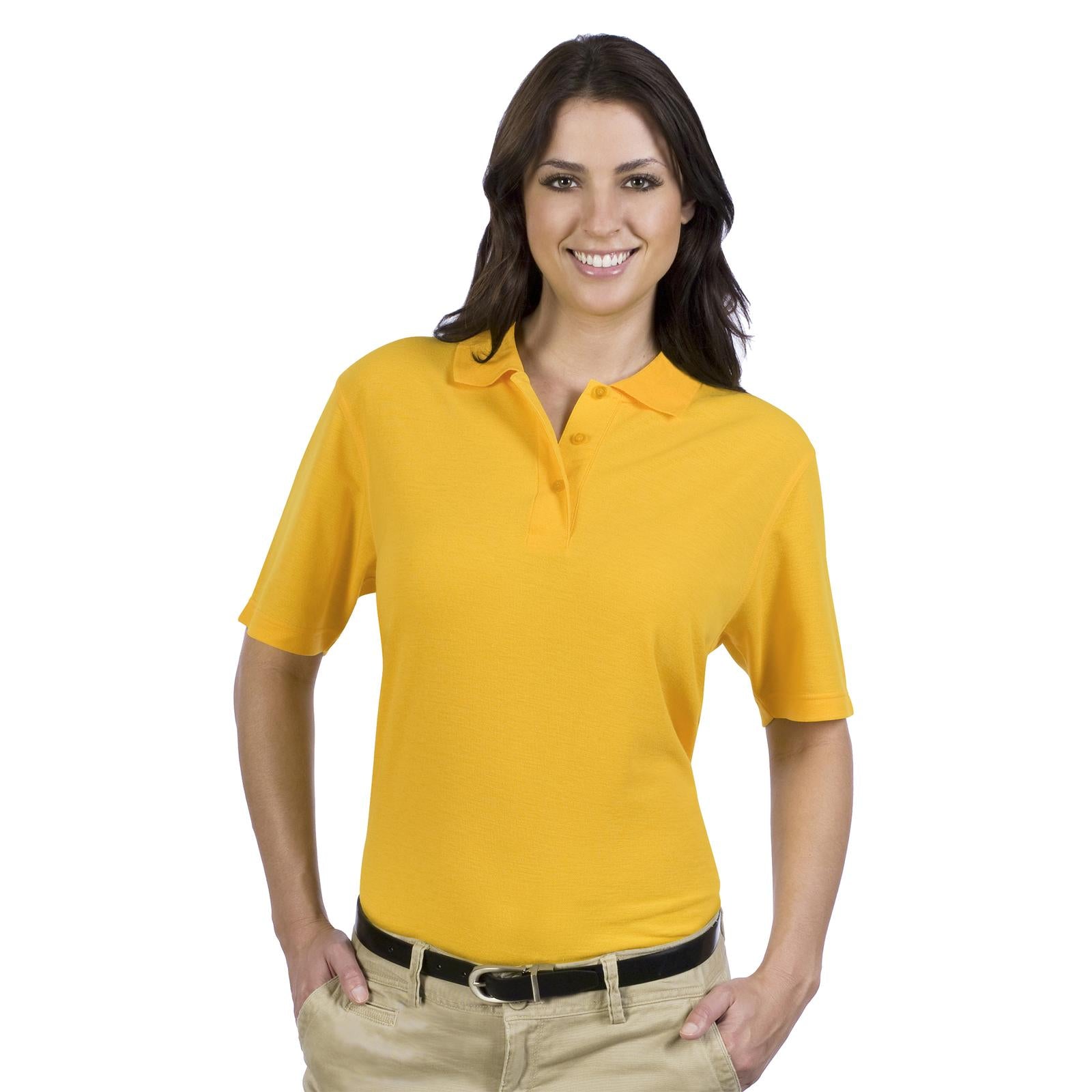 Front View of 006 - Gold OTTO Ladies' Comfortable Sport Shirt
