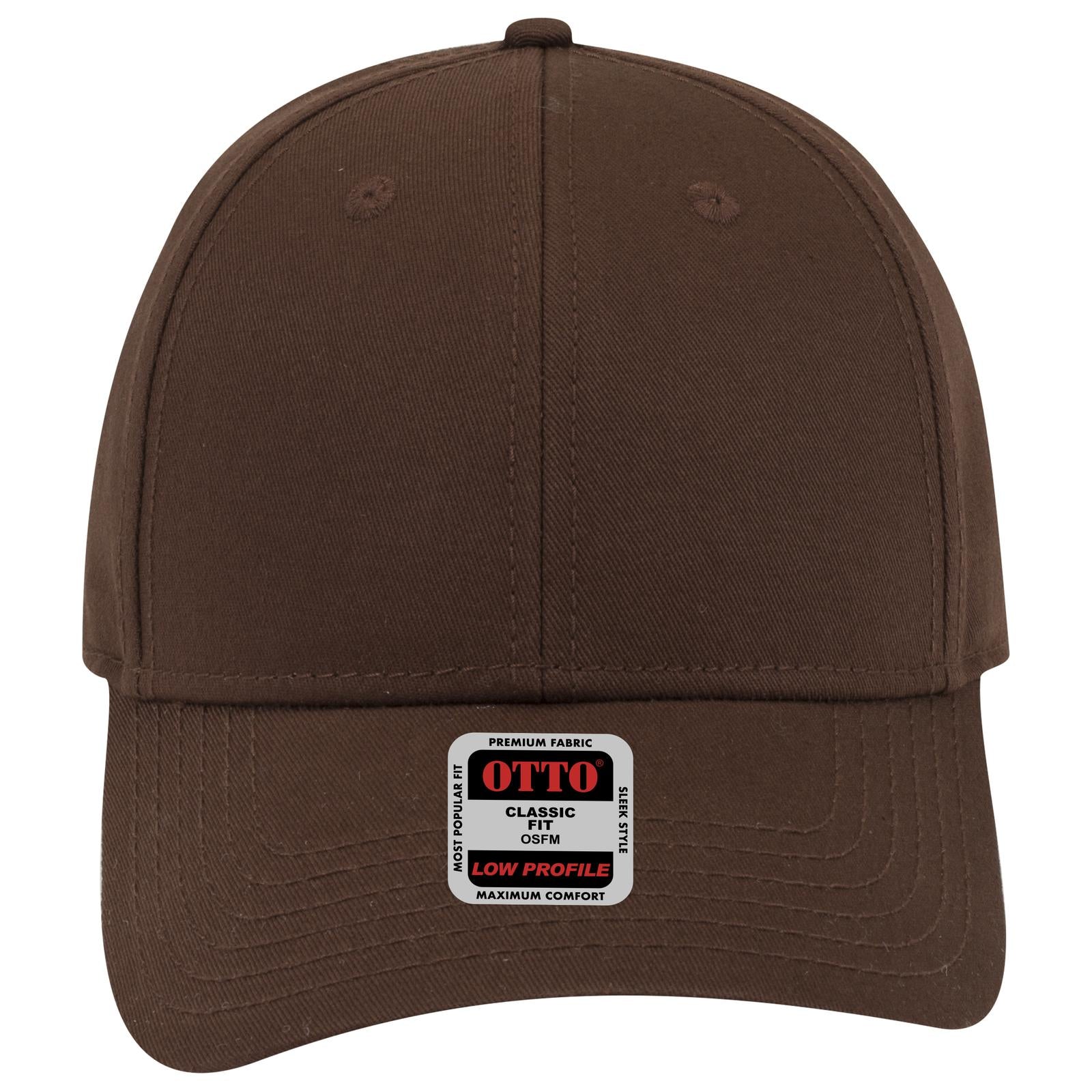 Right View of 007 - Brown OTTO CAP 6 Panel Low Profile Baseball Cap