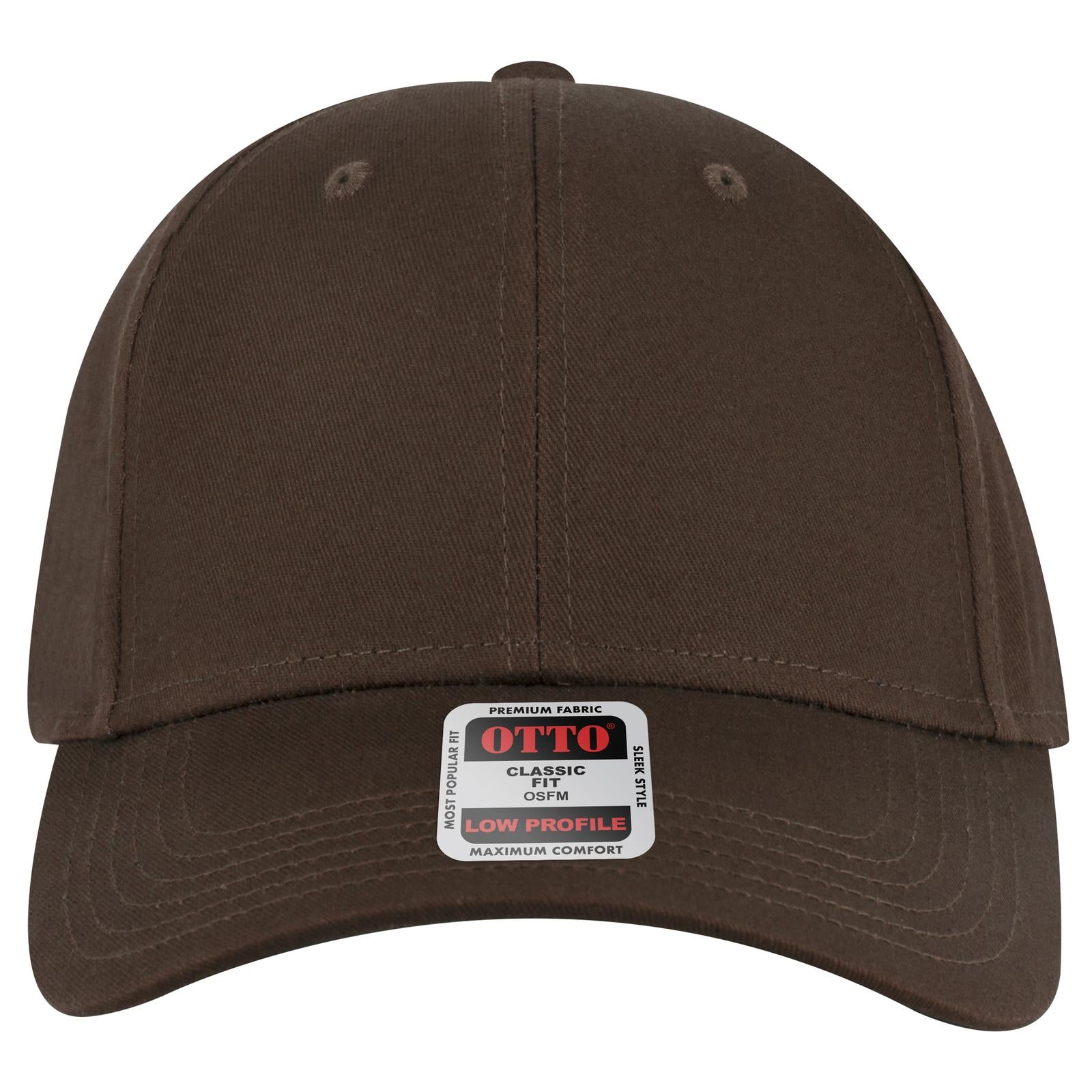 Right View of 007 - Brown OTTO CAP 6 Panel Low Profile Baseball Cap