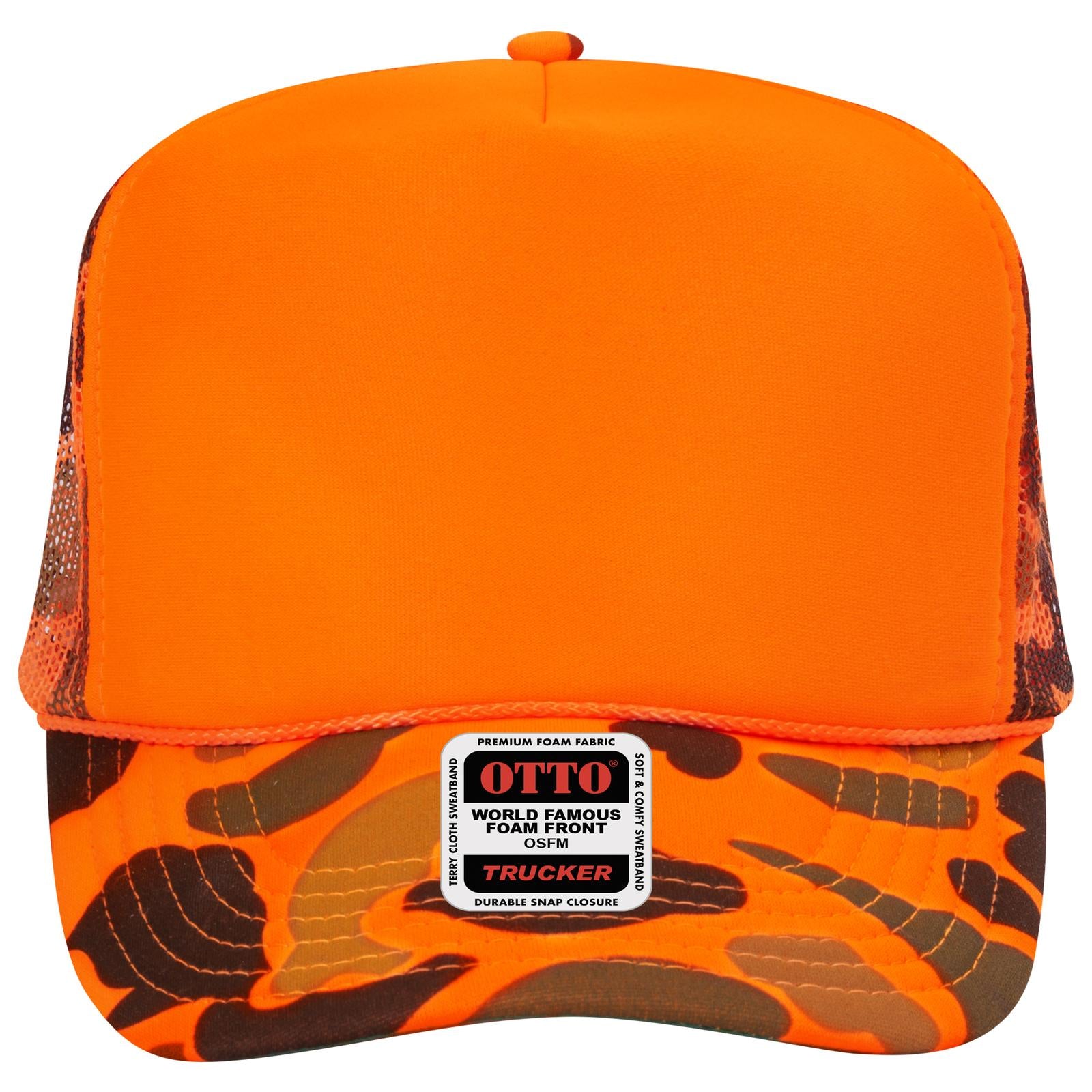 Right View of 009CPA OTTO CAP 5 Panel High Crown Mesh Back Trucker Hat