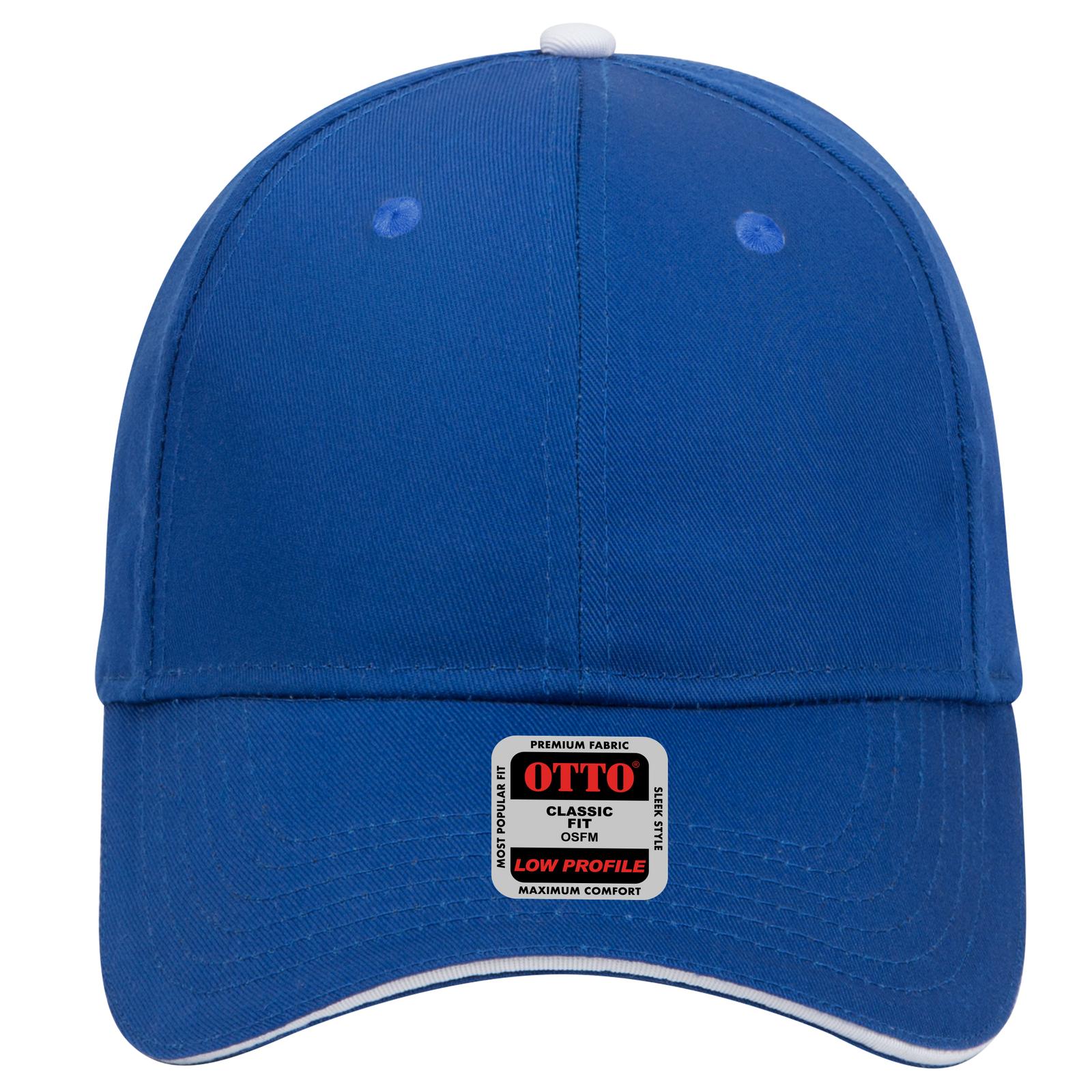 Right View of 010116 - Ryl/Ryl/Wht OTTO CAP 6 Panel Low Profile Baseball Cap