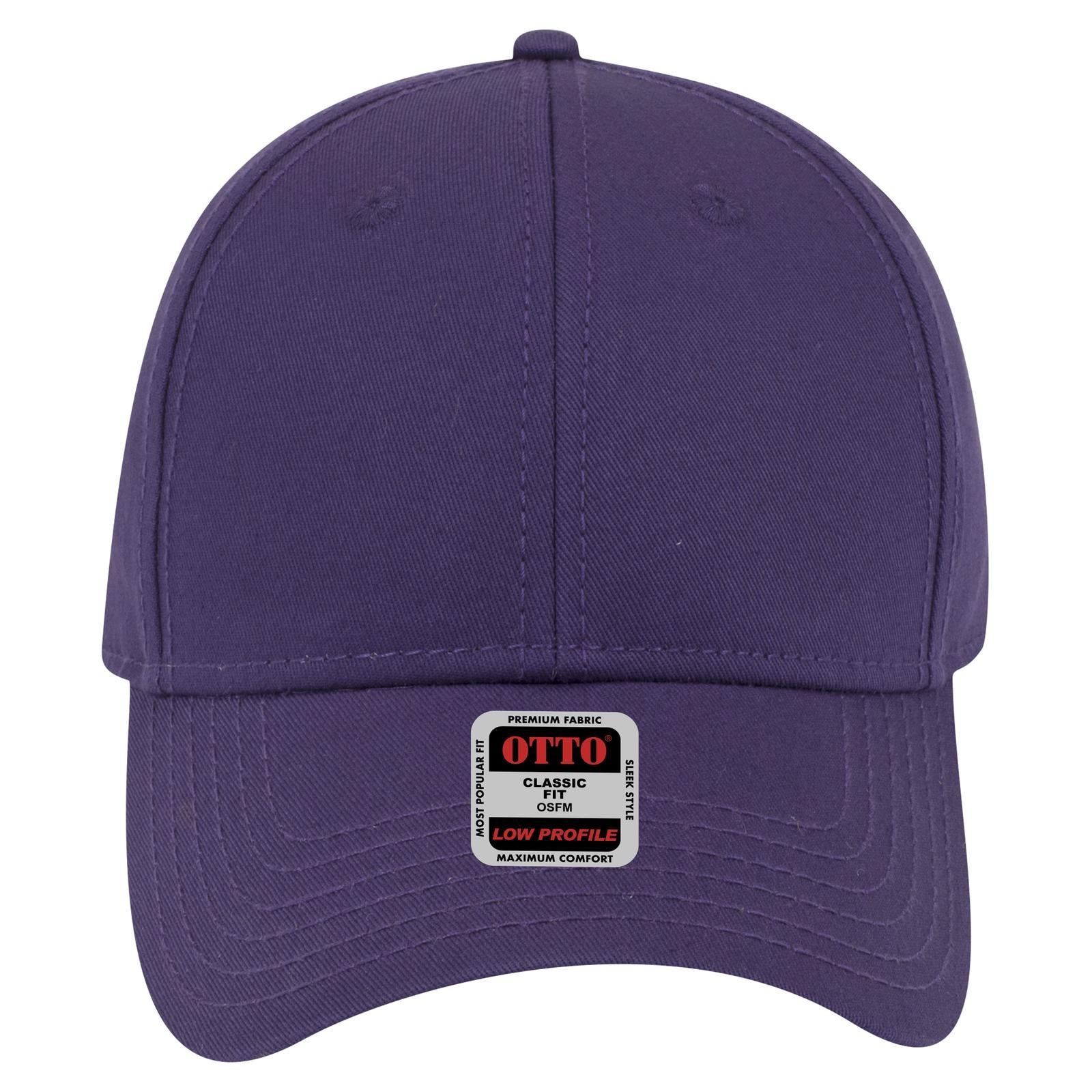 Right View of 011 - Purple OTTO CAP 6 Panel Low Profile Baseball Cap
