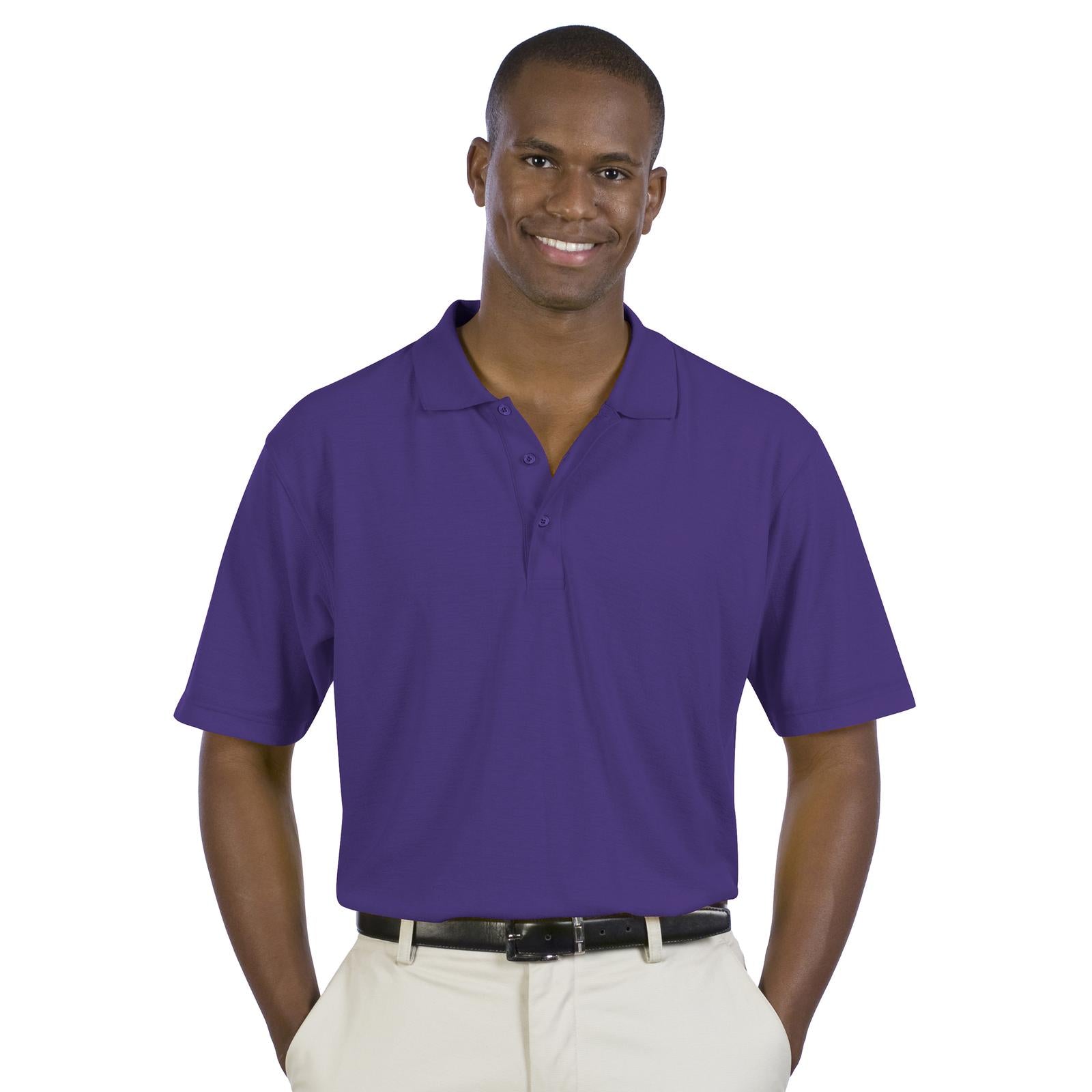 Front View of 011 - Purple OTTO Men's Comfortable Sport Shirt