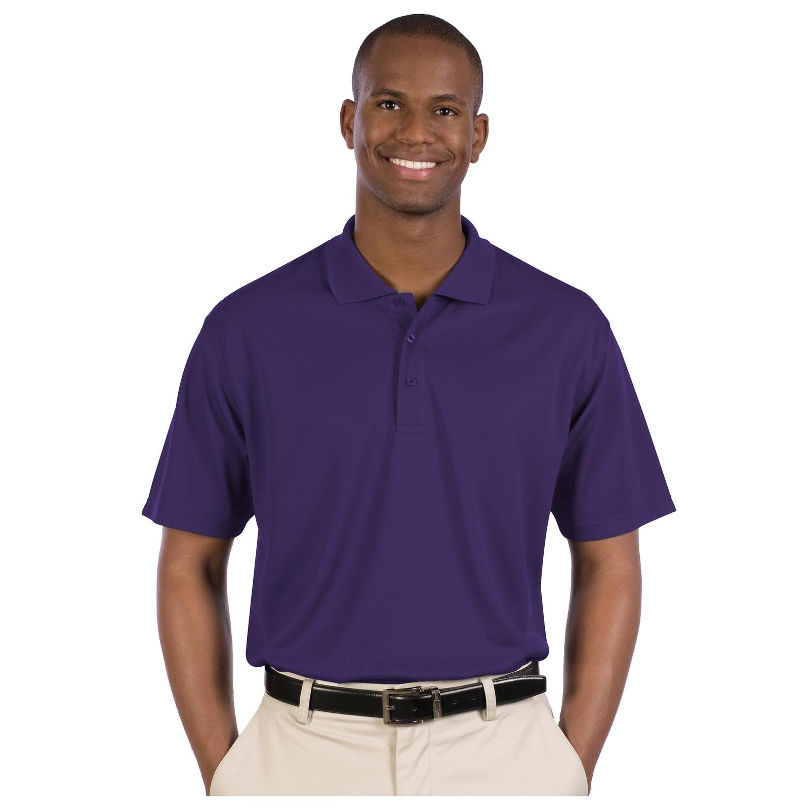 Front View of 011 - Purple OTTO Men's Performance Sport Shirt