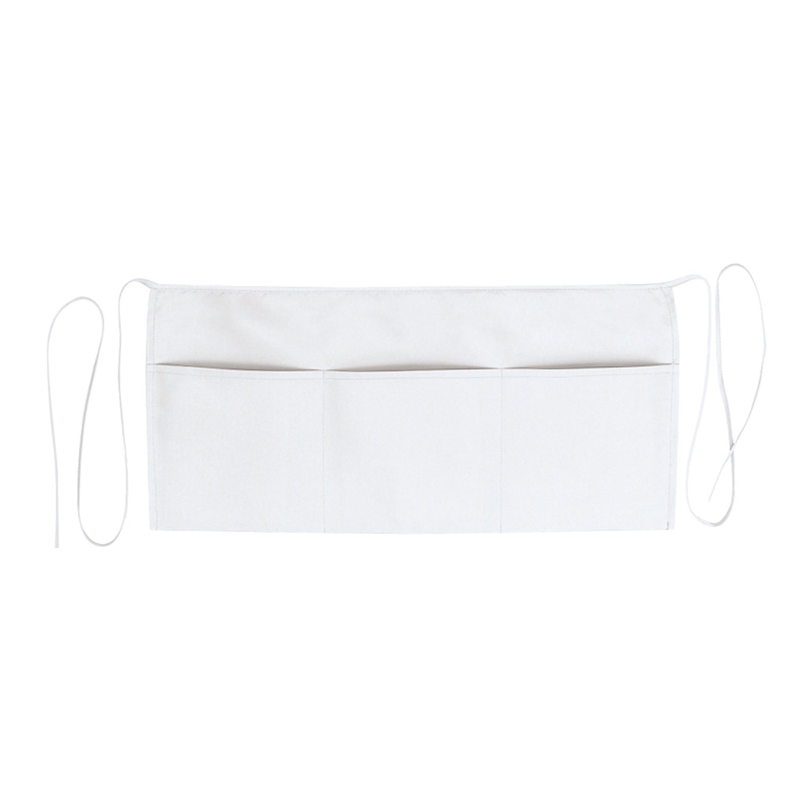 Front View of 016 - White OTTO 3 Pocket Waist Apron