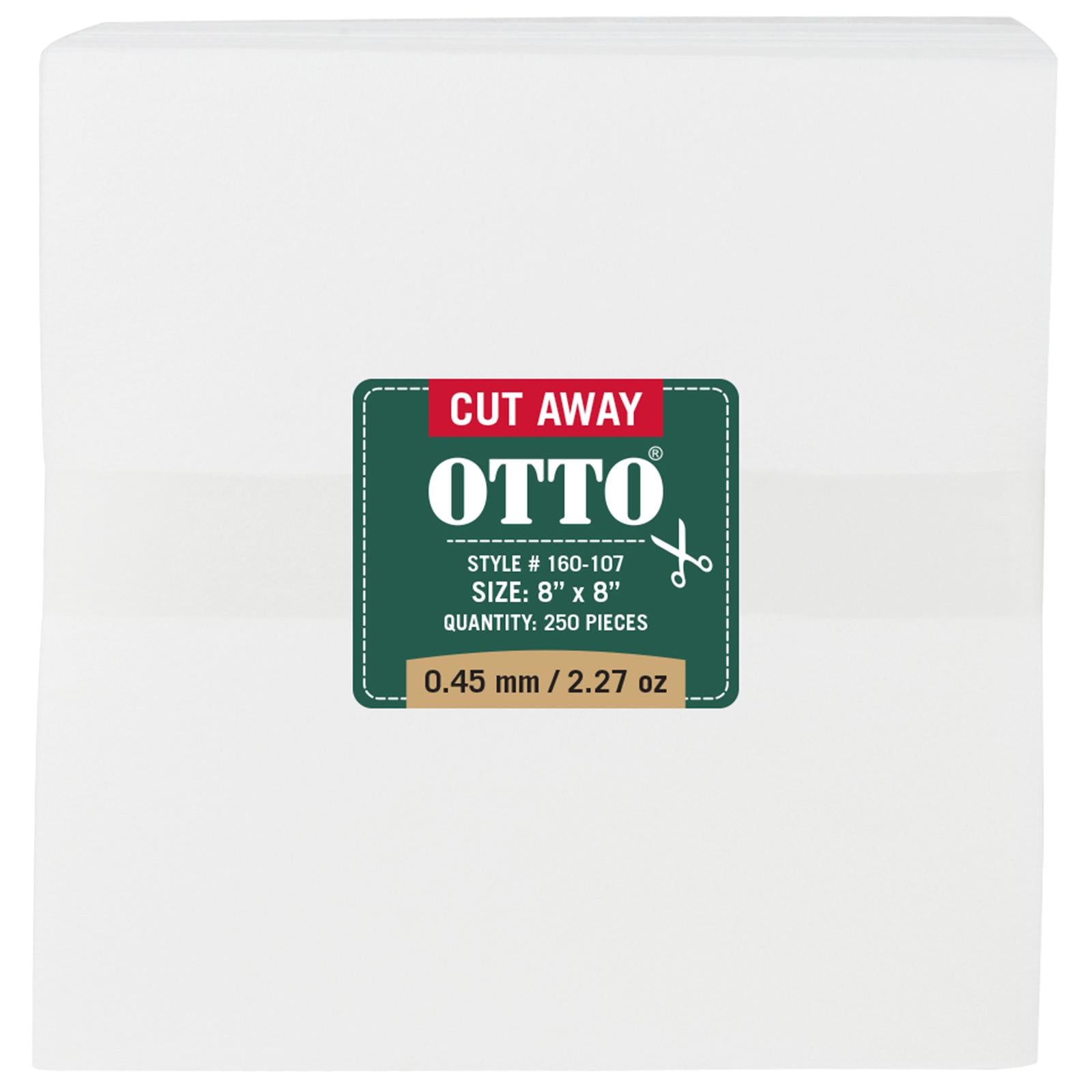 Front View of 016 - White OTTO Cut Away Backing Sheets