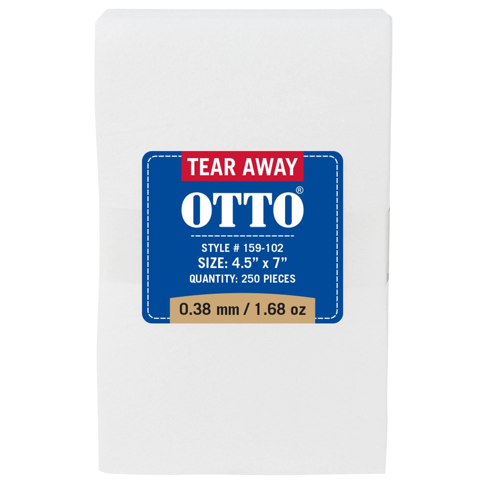 Front View of 016 - White OTTO Embroidery Stabilizer Backing Tear Away Sheets