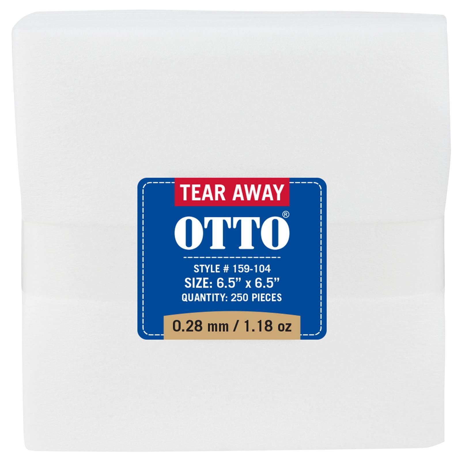 Front View of 016 - White OTTO Embroidery Stabilizer Backing Tear Away Sheets