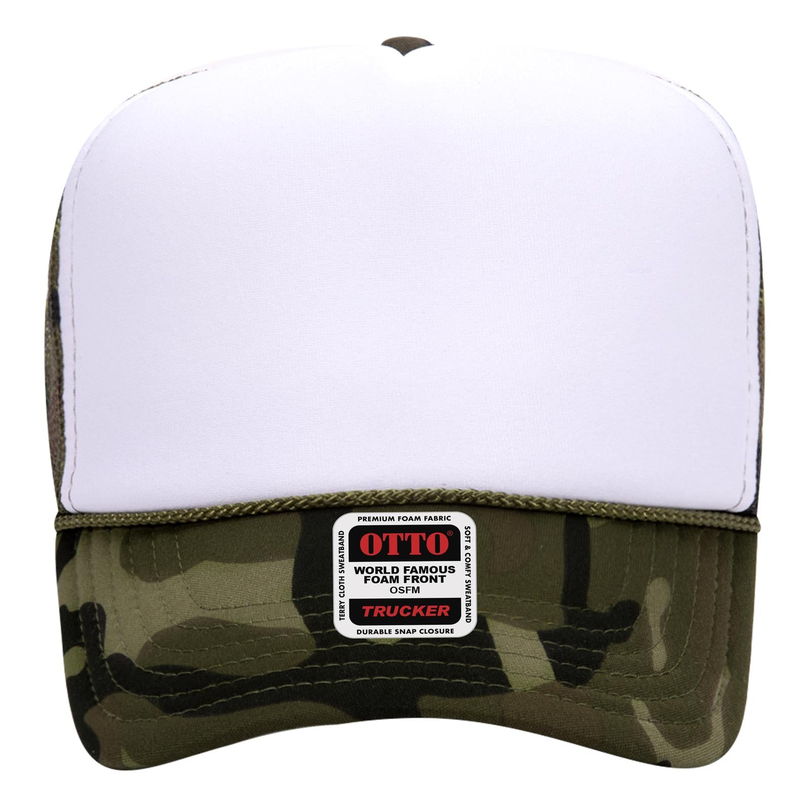 Right View of 016CPB OTTO CAP 5 Panel High Crown Mesh Back Trucker Hat