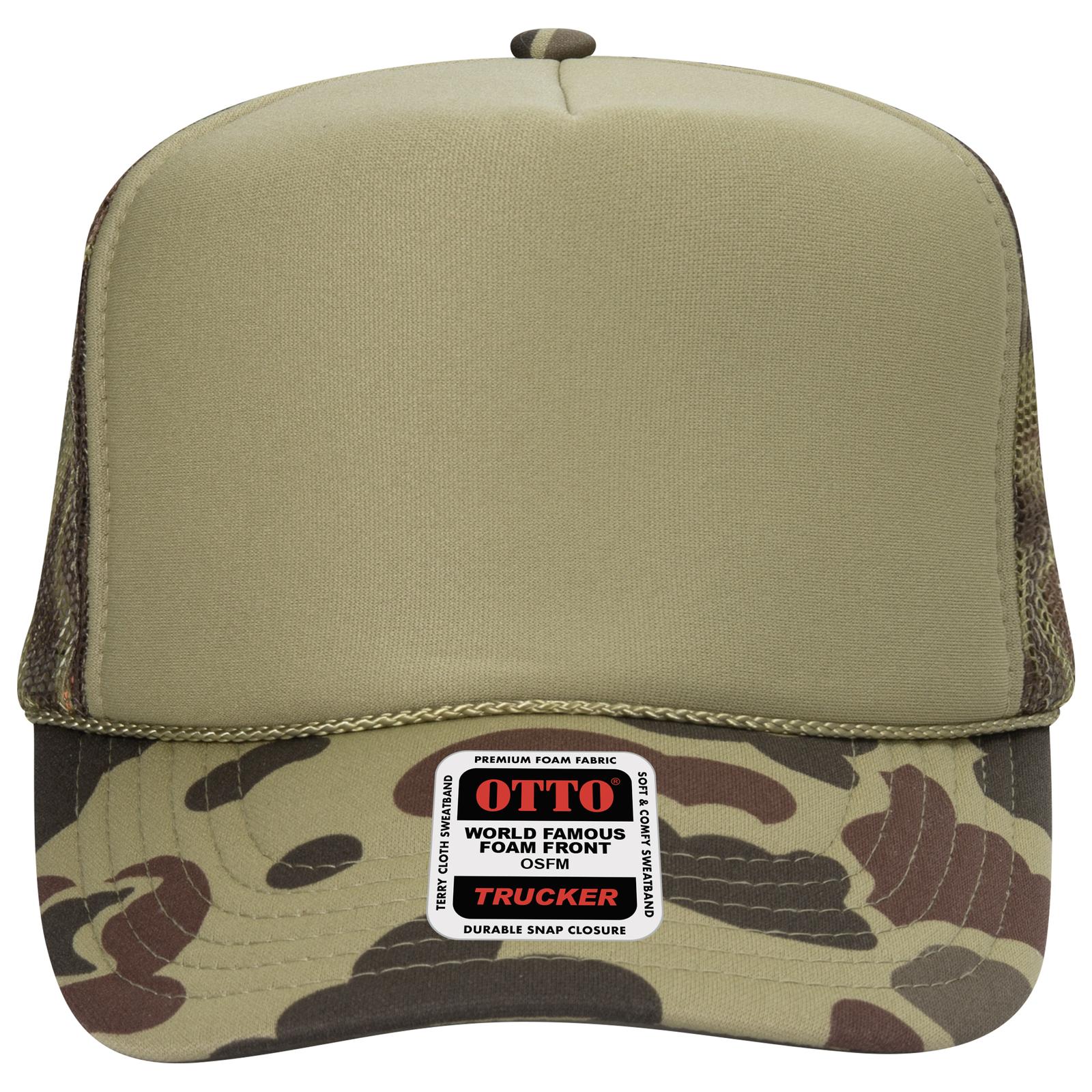 Right View of 018CPA OTTO CAP 5 Panel High Crown Mesh Back Trucker Hat