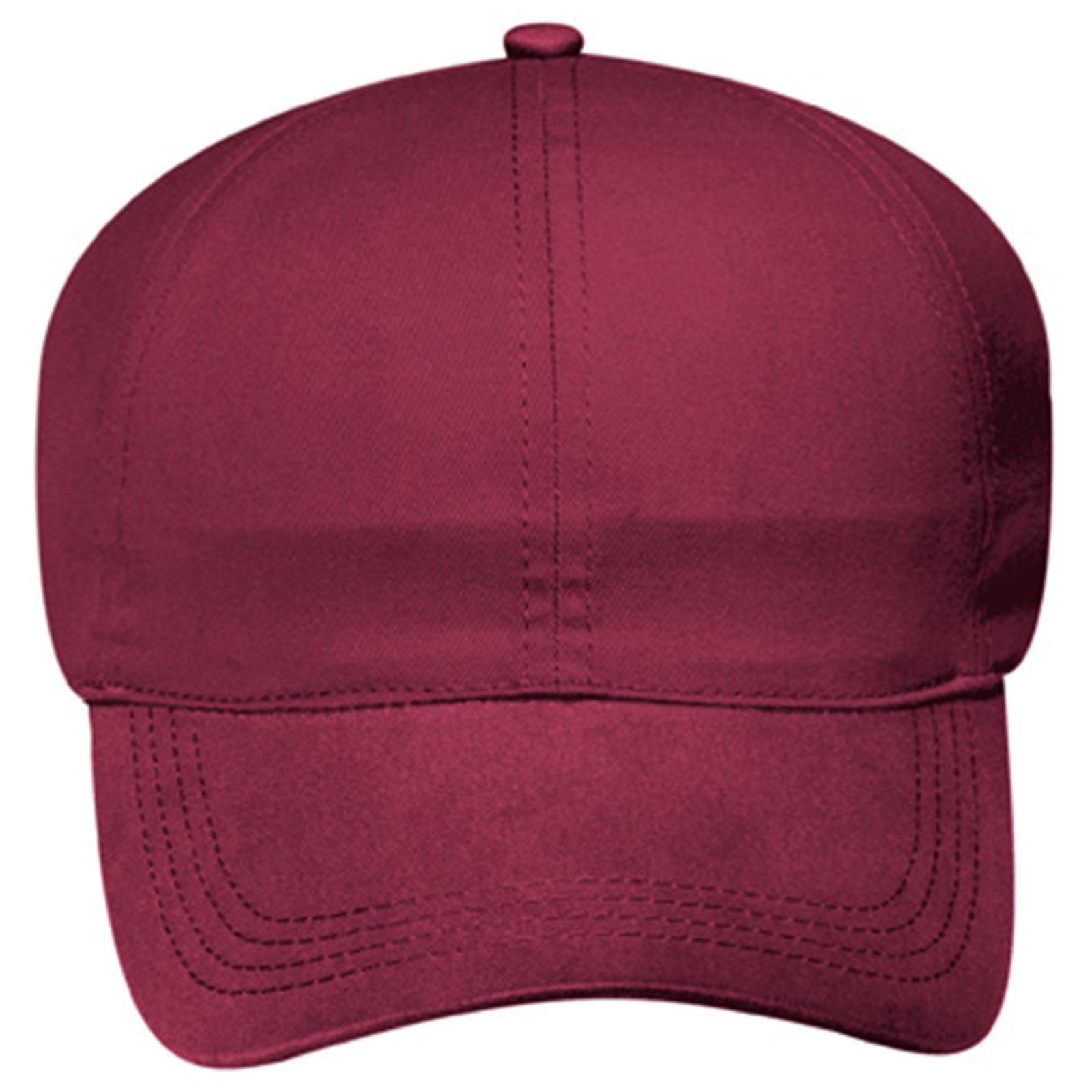 Right View of 019 - Burg. Marn OTTO CAP 4 Panel Ponytail Cap