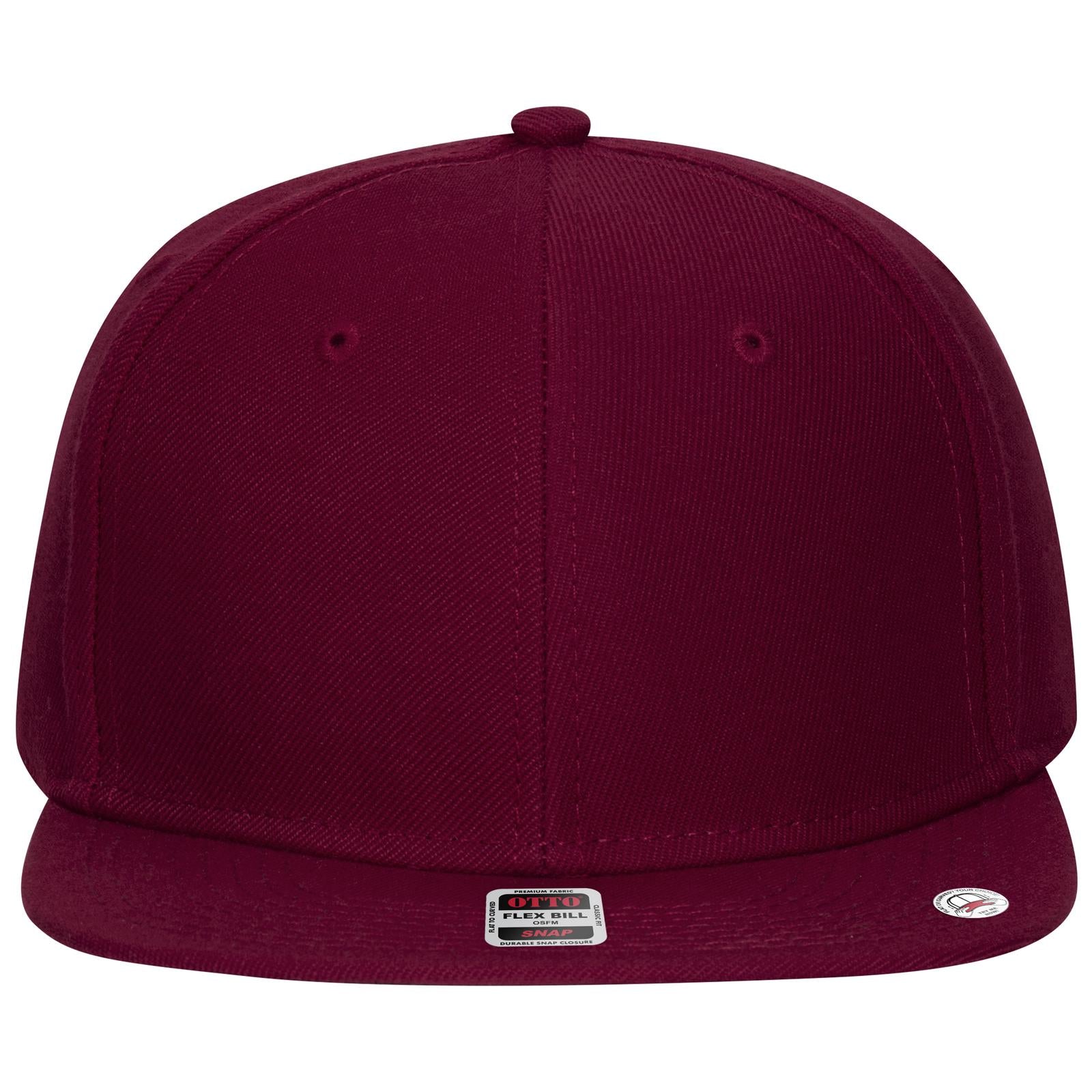 Right View of 019 - Burg. Marn OTTO CAP "OTTO SNAP" 6 Panel Pro Style Snapback Hat