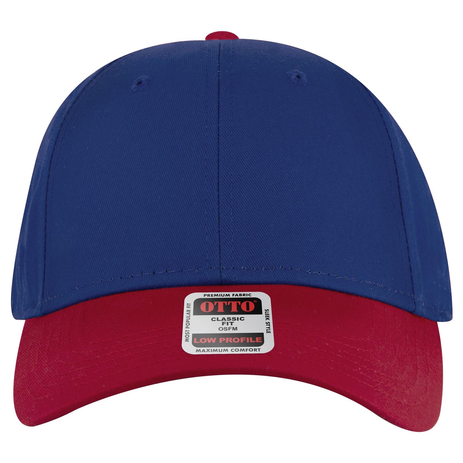 Right View of 020101 - Red/Ryl/Ryl OTTO CAP 6 Panel Low Profile Baseball Cap