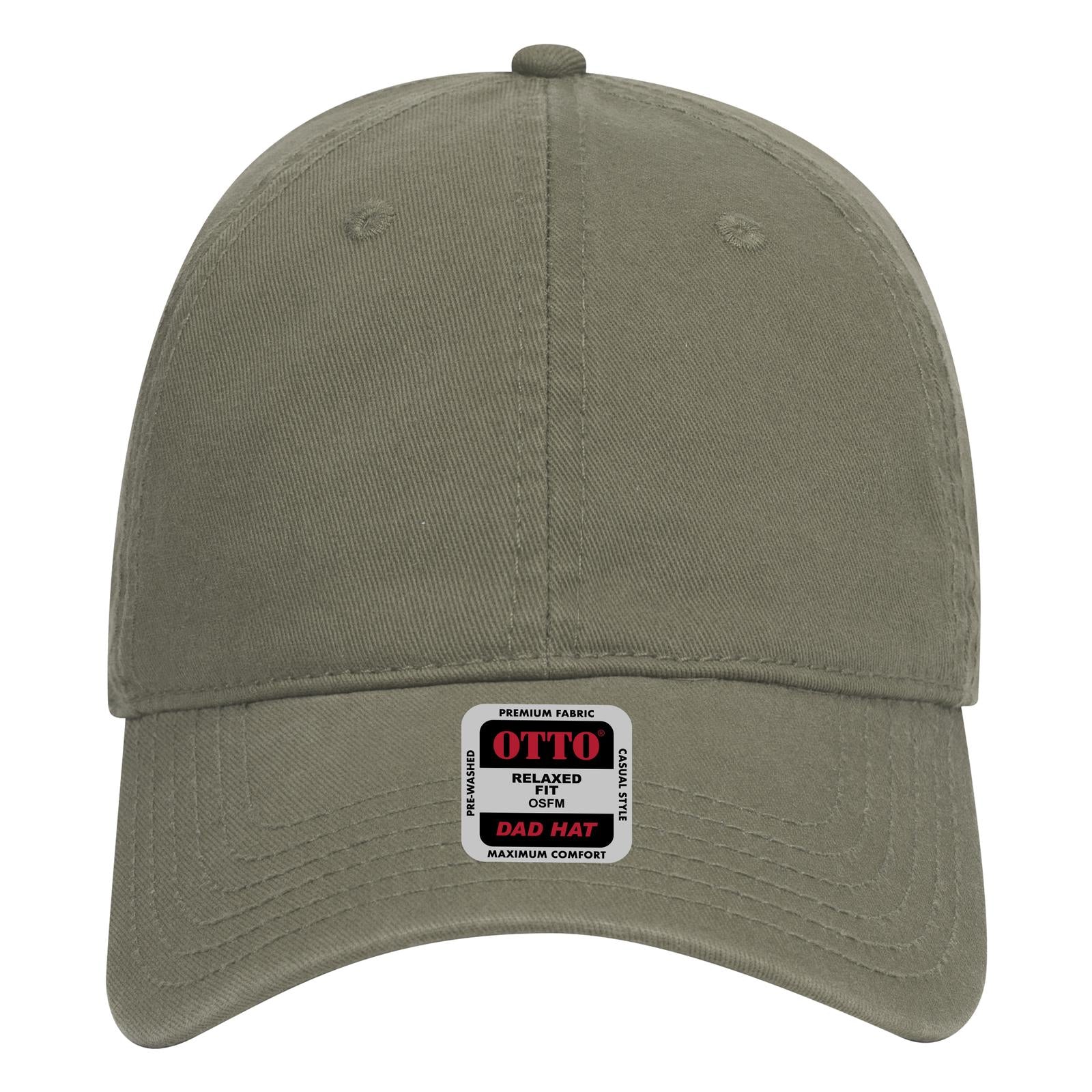Right View of 021 - Ol. Green OTTO CAP 6 Panel Low Profile Dad Hat