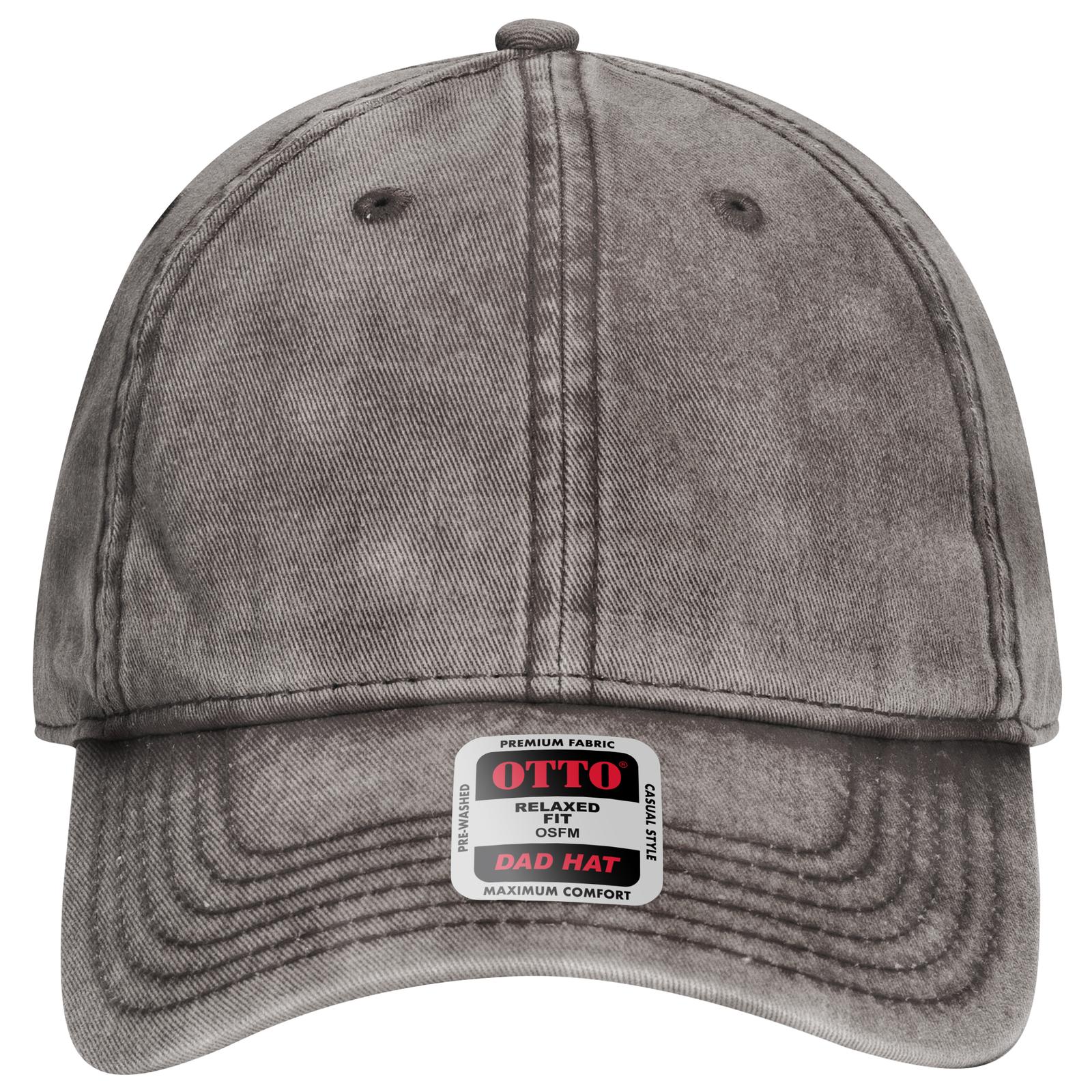 Right View of 025 - Char. Gray OTTO CAP 6 Panel Low Profile Dad Hat