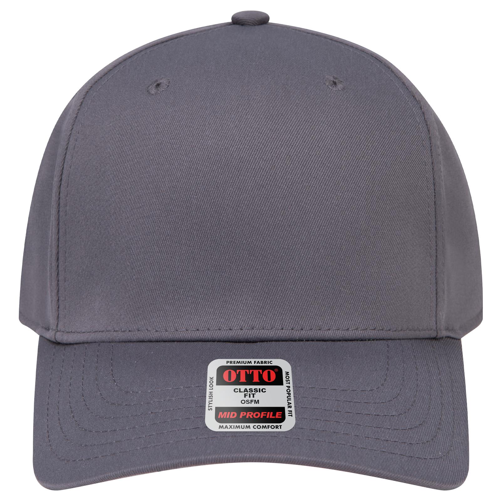 Right View of 025 - Char. Gray OTTO CAP Seamless 6 Panel Mid Profile Baseball Cap
