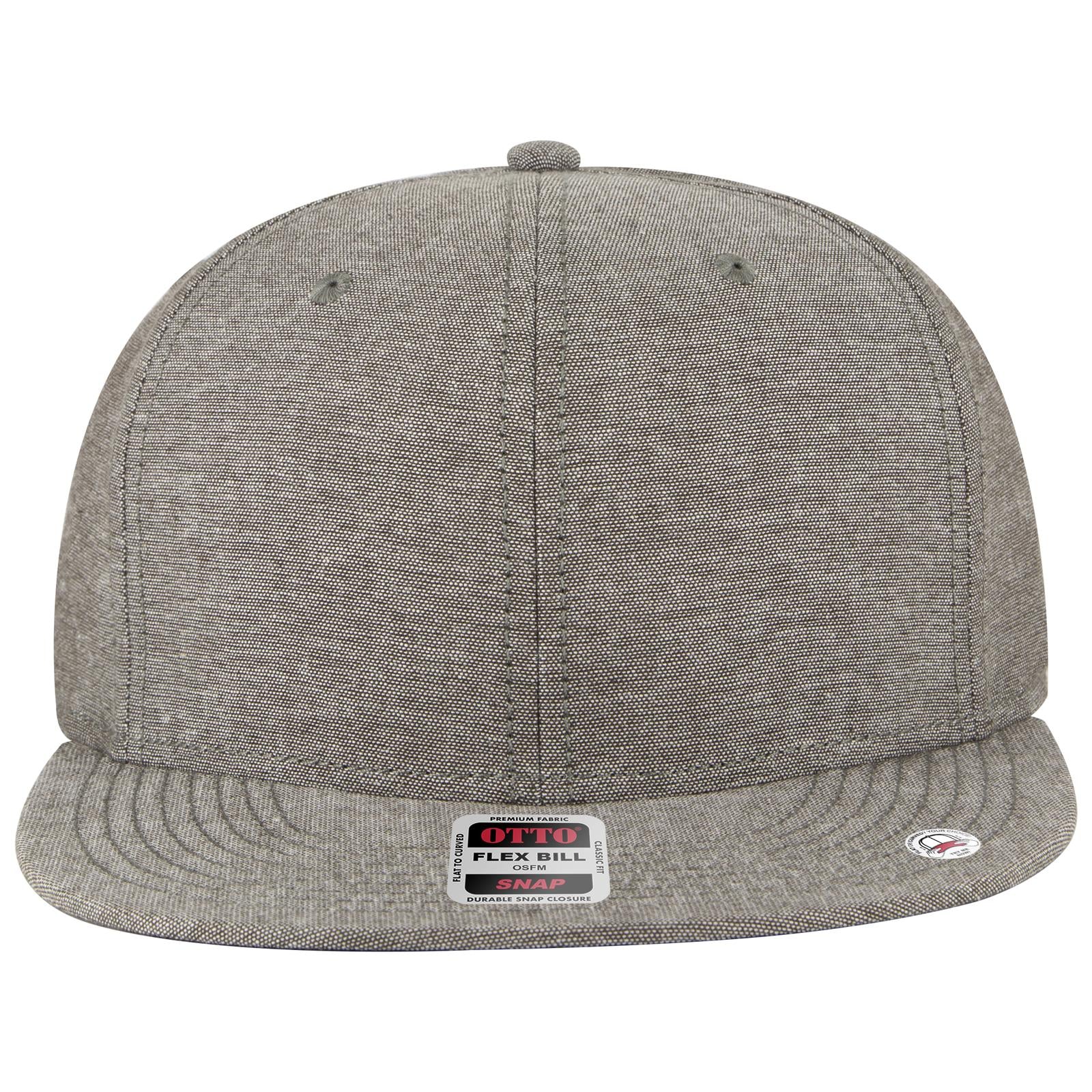 Right View of 025A - Char. Gray OTTO CAP “OTTO SNAP” 6 Panel Pro Style Snapback Hat