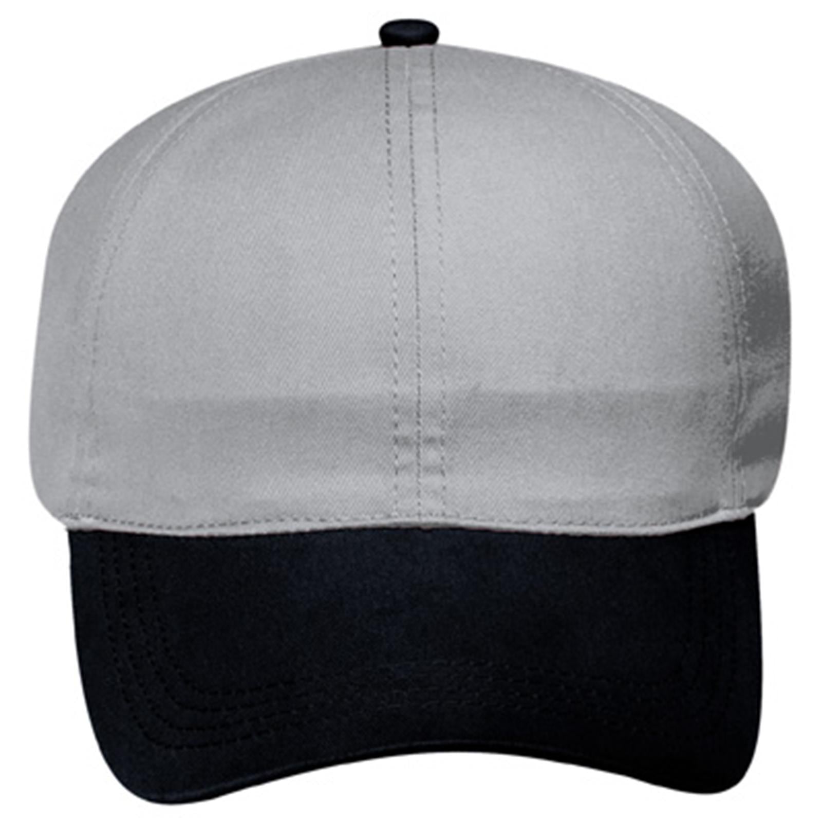 Right View of 0314 - Blk/Gry OTTO CAP 4 Panel Ponytail Cap