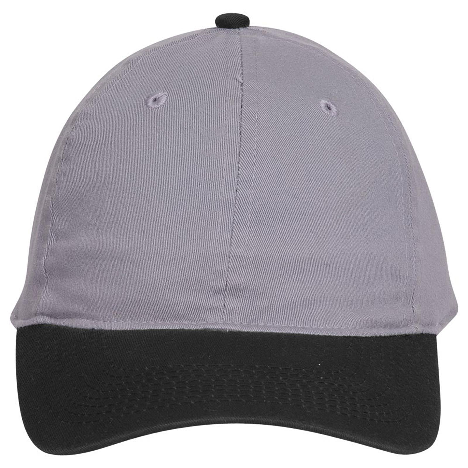 Right View of 0314 - Blk/Gry OTTO CAP "OTTO FLEX" Fitted 6 Panel Low Profile Dad Hat