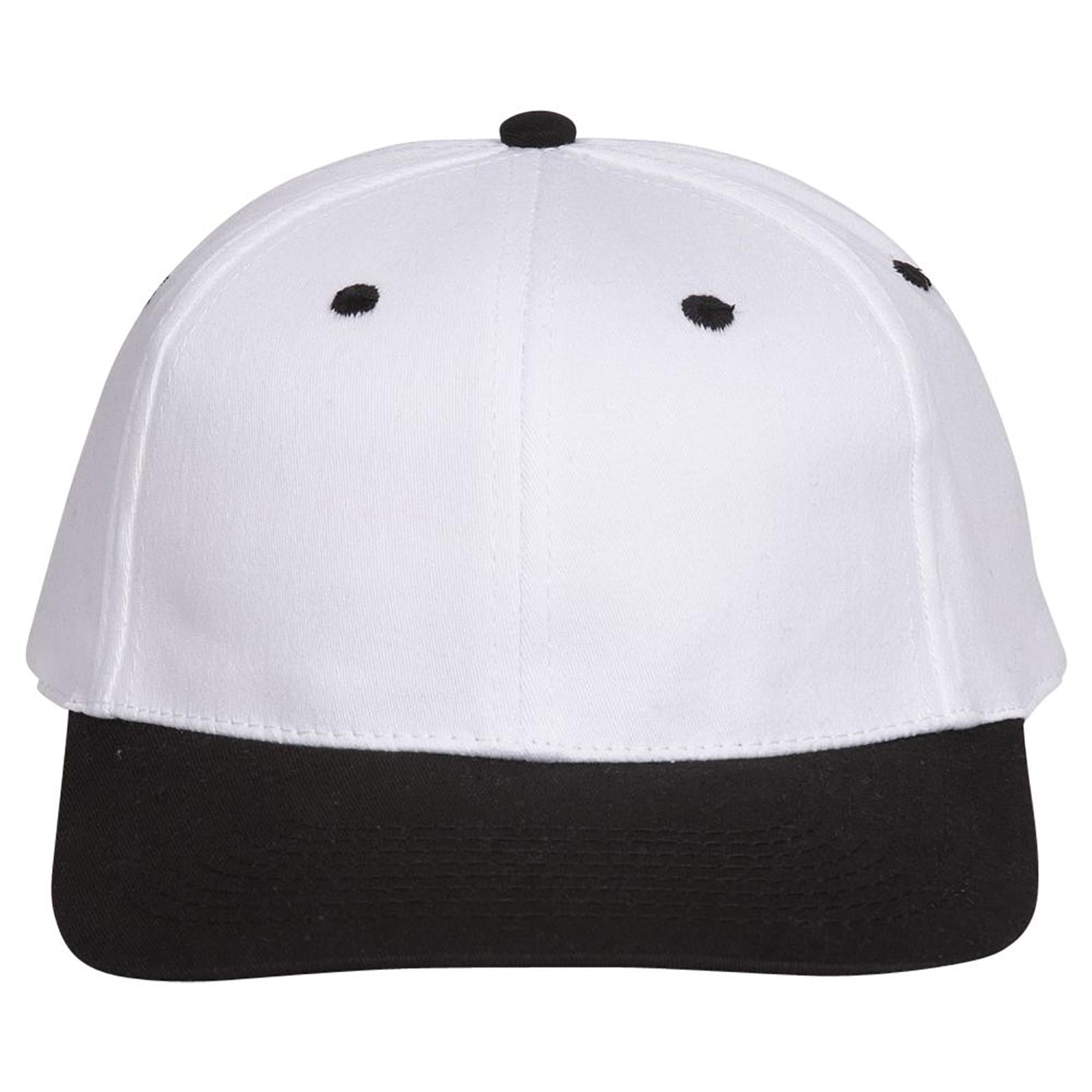 Right View of 0316 - Blk/Wht OTTO CAP "OTTO FLEX" Fitted 6 Panel Low Profile Baseball Cap