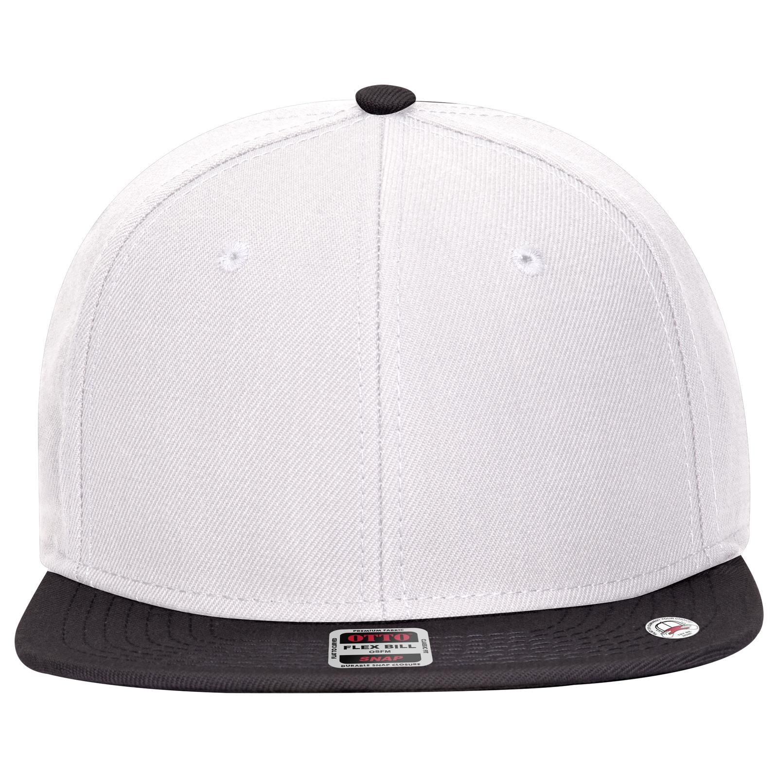Right View of 031616 - Blk/Wht/Wht OTTO CAP "OTTO SNAP" 6 Panel Pro Style Snapback Hat