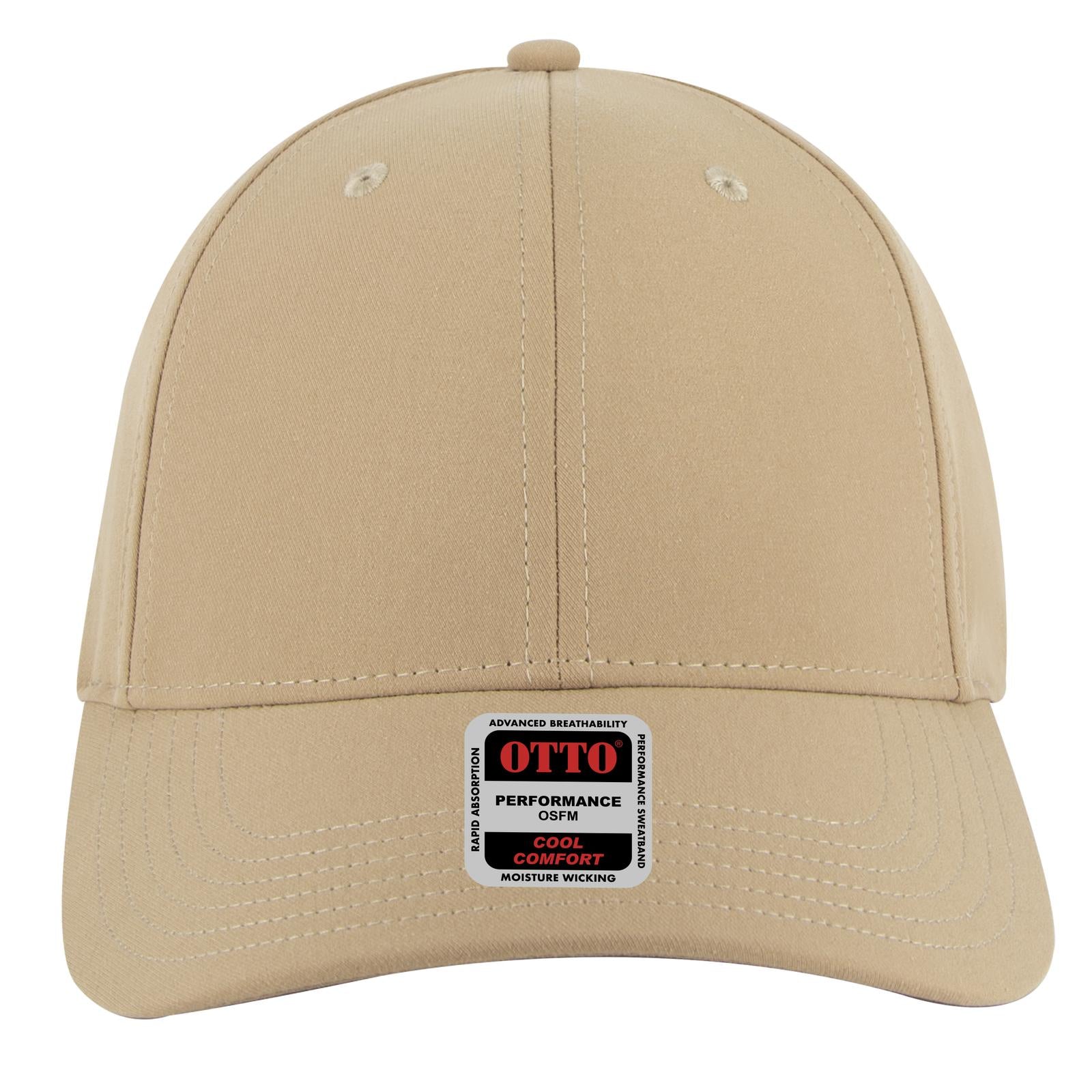 Right View of 032 - Khaki OTTO CAP 6 Panel Low Profile Baseball Cap