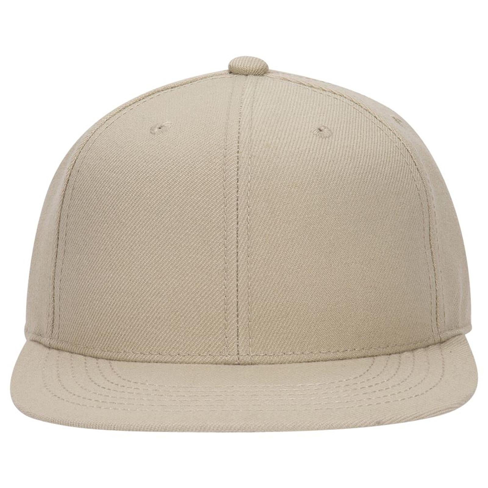 Right View of 032 - Khaki OTTO CAP "OTTO FIT" 6 Panel Mid Profile Flat Visor Baseball Cap