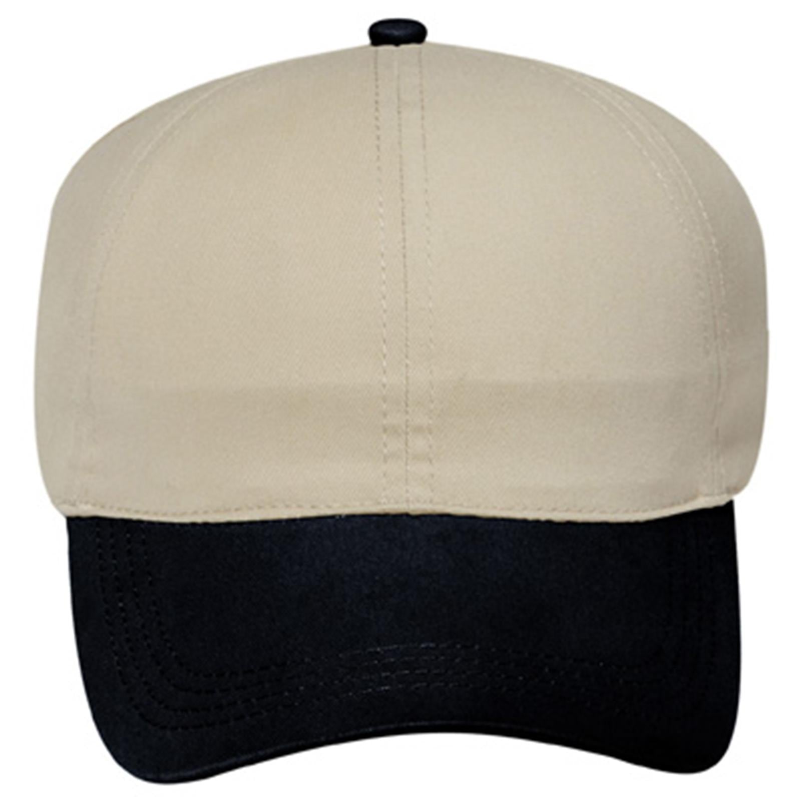 Right View of 0332 - Blk/Kha OTTO CAP 4 Panel Ponytail Cap