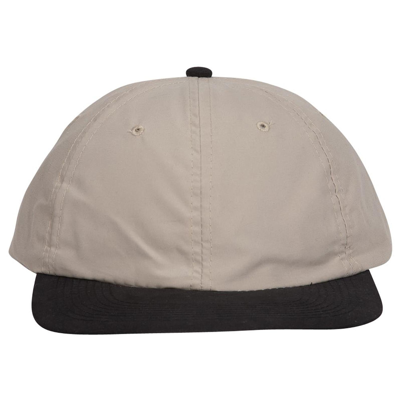 Right View of 0332 - Blk/Kha OTTO CAP 6 Panel Low Profile Baseball Cap