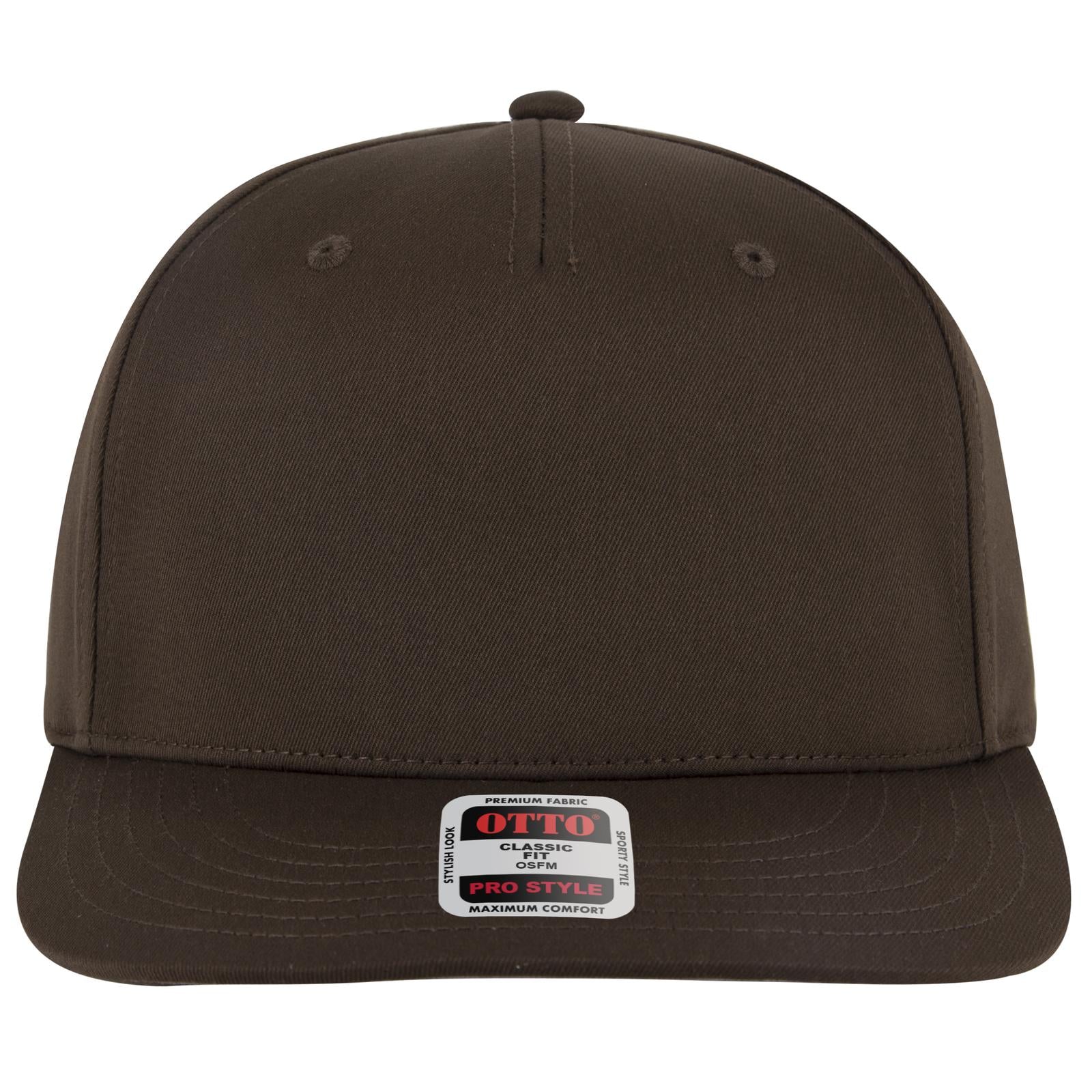 Right View of 039 - Dk. Brown OTTO CAP 5 Panel Pro Style Baseball Cap