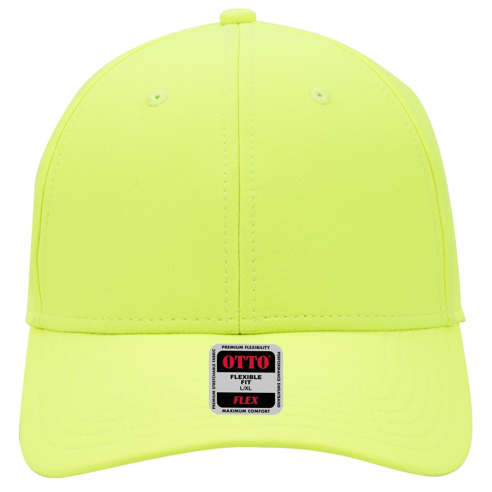 Right View of 040 - N. Yellow OTTO CAP "OTTO FLEX" Fitted UPF 50+ 6 Panel Low Profile Baseball Cap