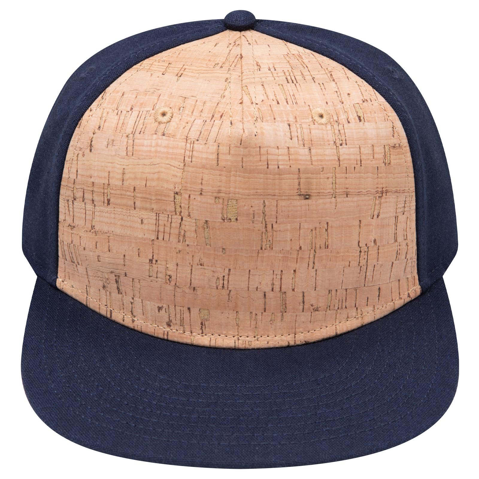 Right View of 0411204 - Nvy/Cork/Nvy OTTO CAP "OTTO SNAP" 5 Panel Pro Style Snapback Hat