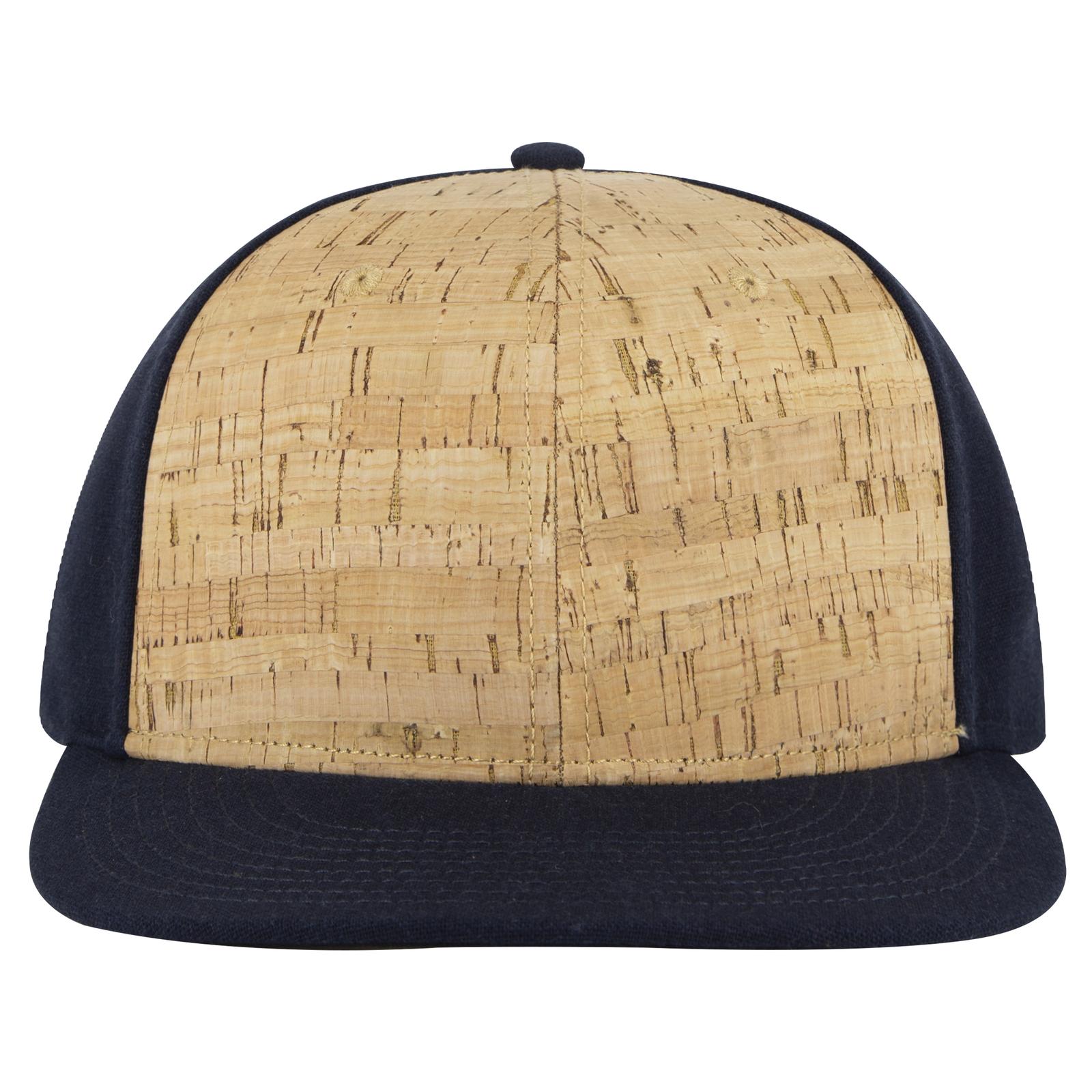 Right View of 0411204 - Nvy/Cork/Nvy OTTO CAP "OTTO SNAP" 6 Panel Pro Style Snapback Hat