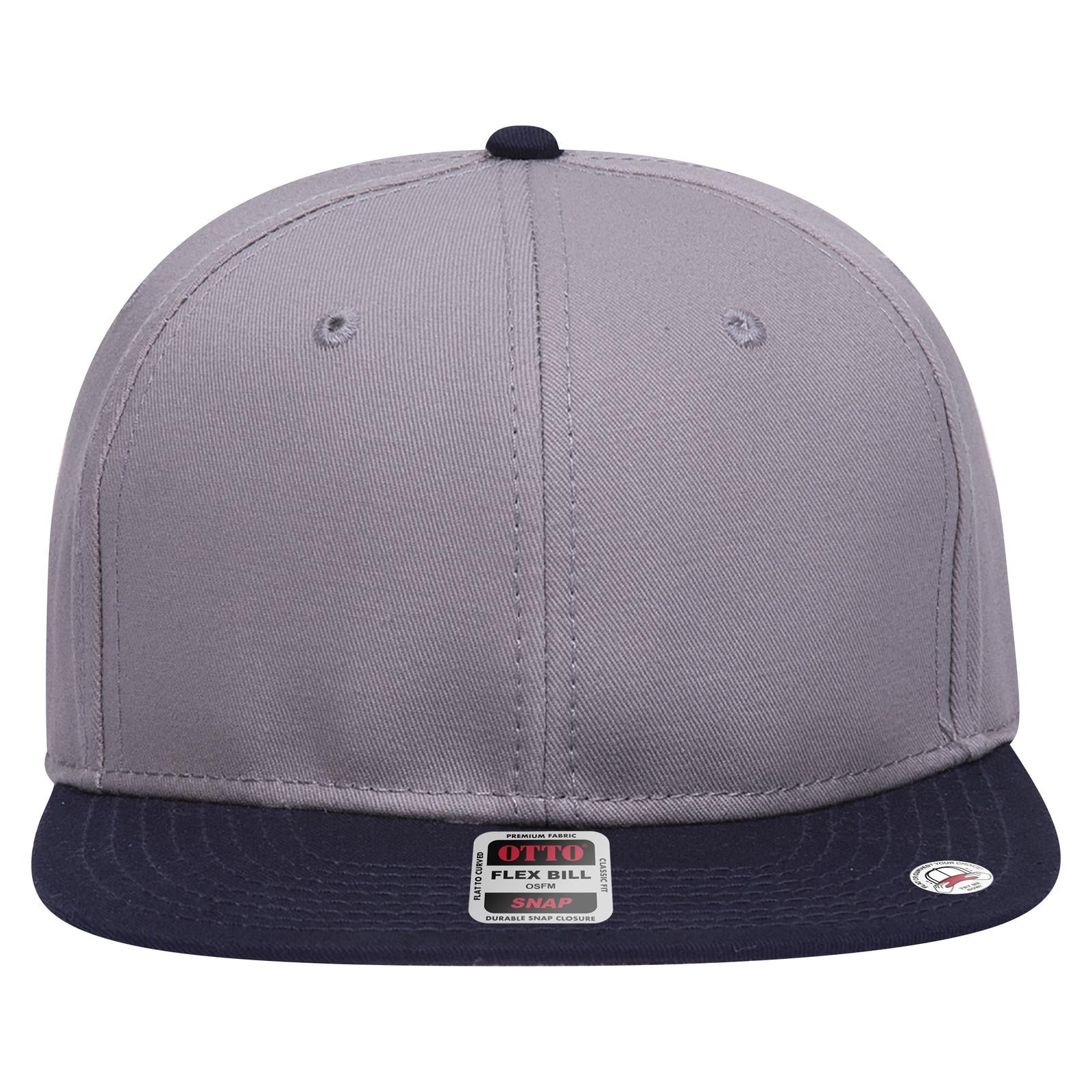 Right View of 041414 - Nvy/Gry/Gry OTTO CAP “OTTO SNAP” 6 Panel Pro Style Snapback Hat