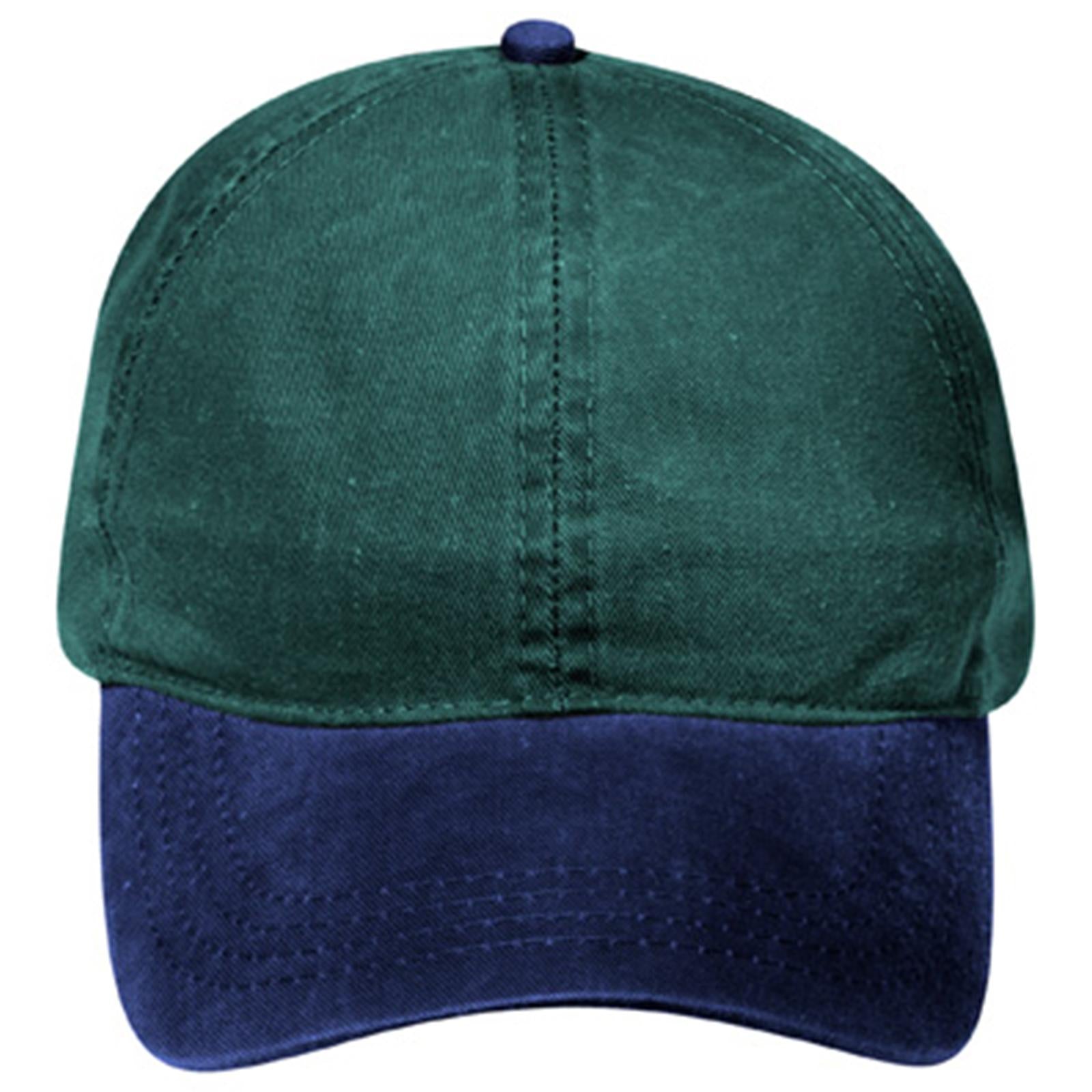 Right View of 0417 - Nvy/Dk.Grn OTTO CAP 4 Panel Ponytail Cap