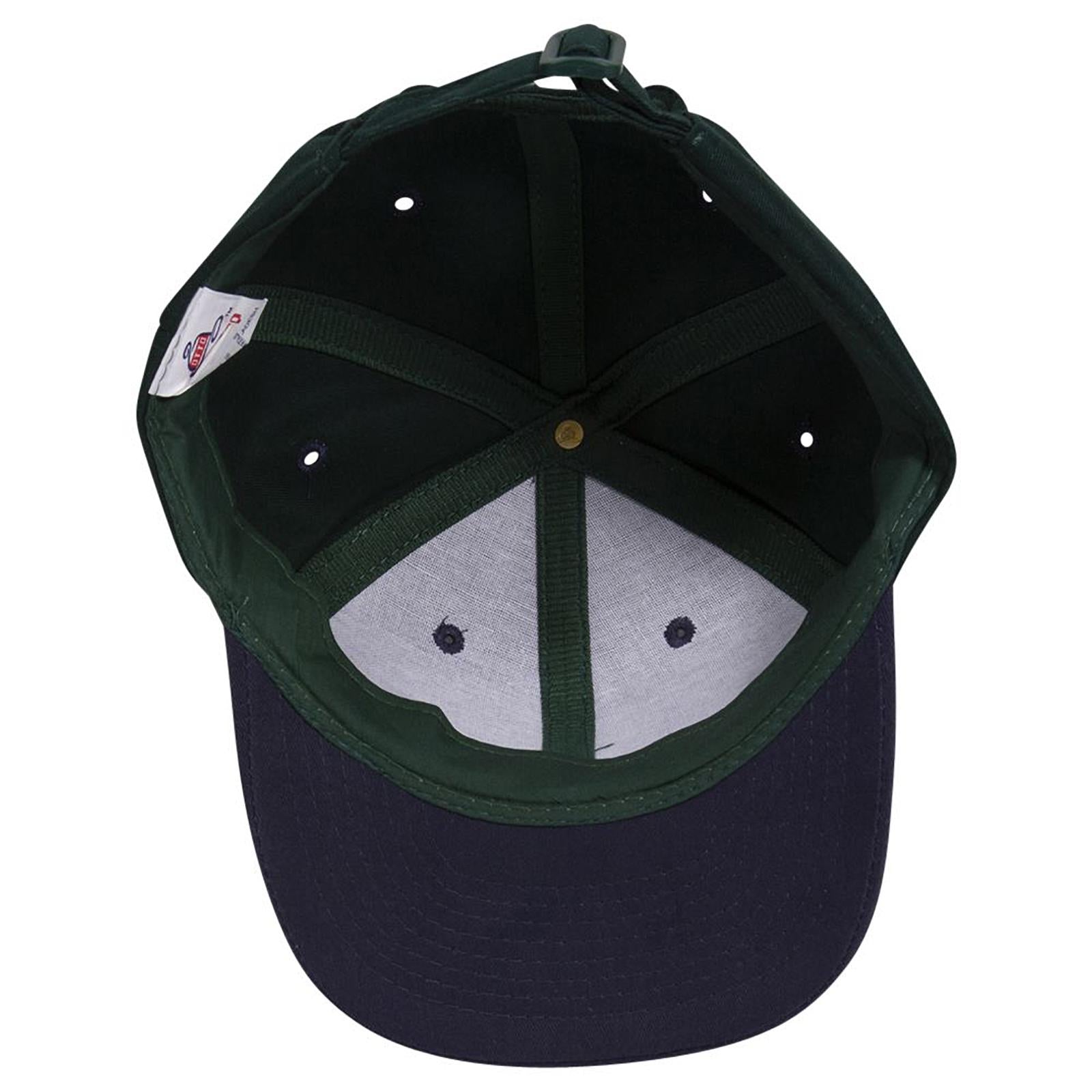 Right View of 0417 - Nvy/Dk.Grn OTTO CAP 6 Panel Mid Profile Baseball Cap
