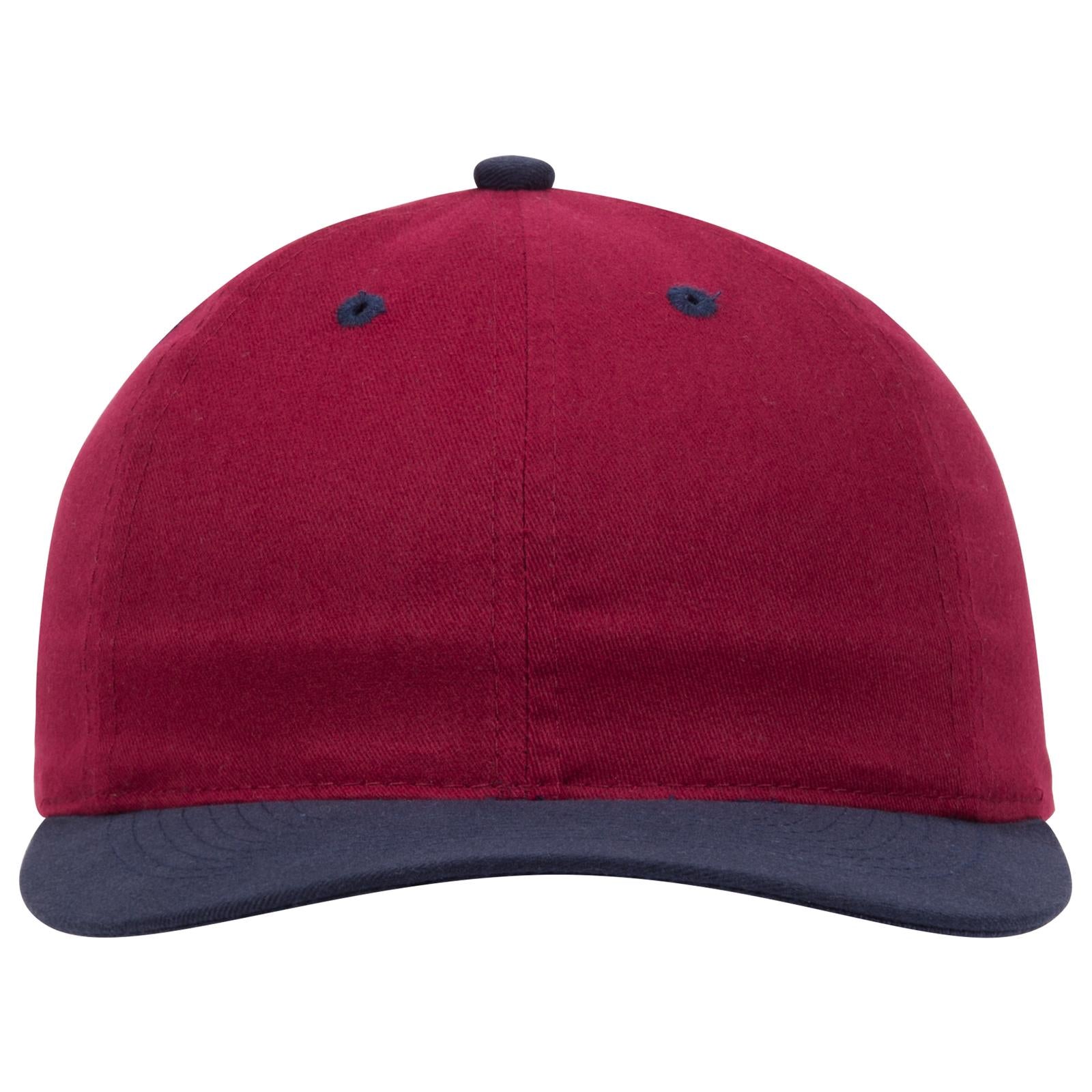 Right View of 0419 - Nvy/Burg.Marn OTTO CAP 6 Panel Low Profile Baseball Cap